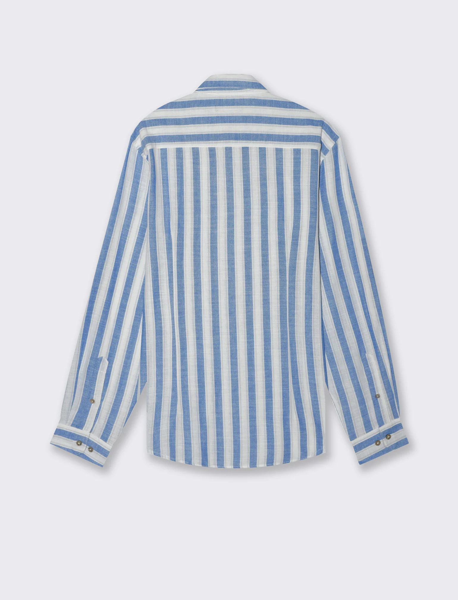 Camicia a righe da uomo - Bluette - Image 2