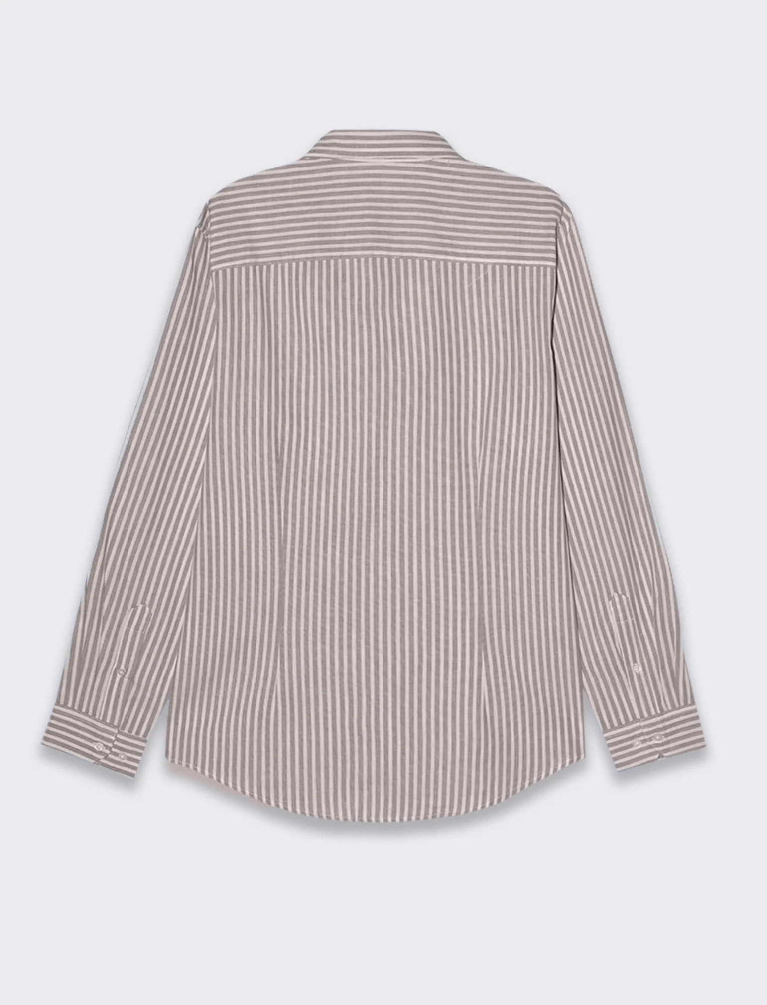 Camicia a righe da uomo - Grigio fango - Image 5