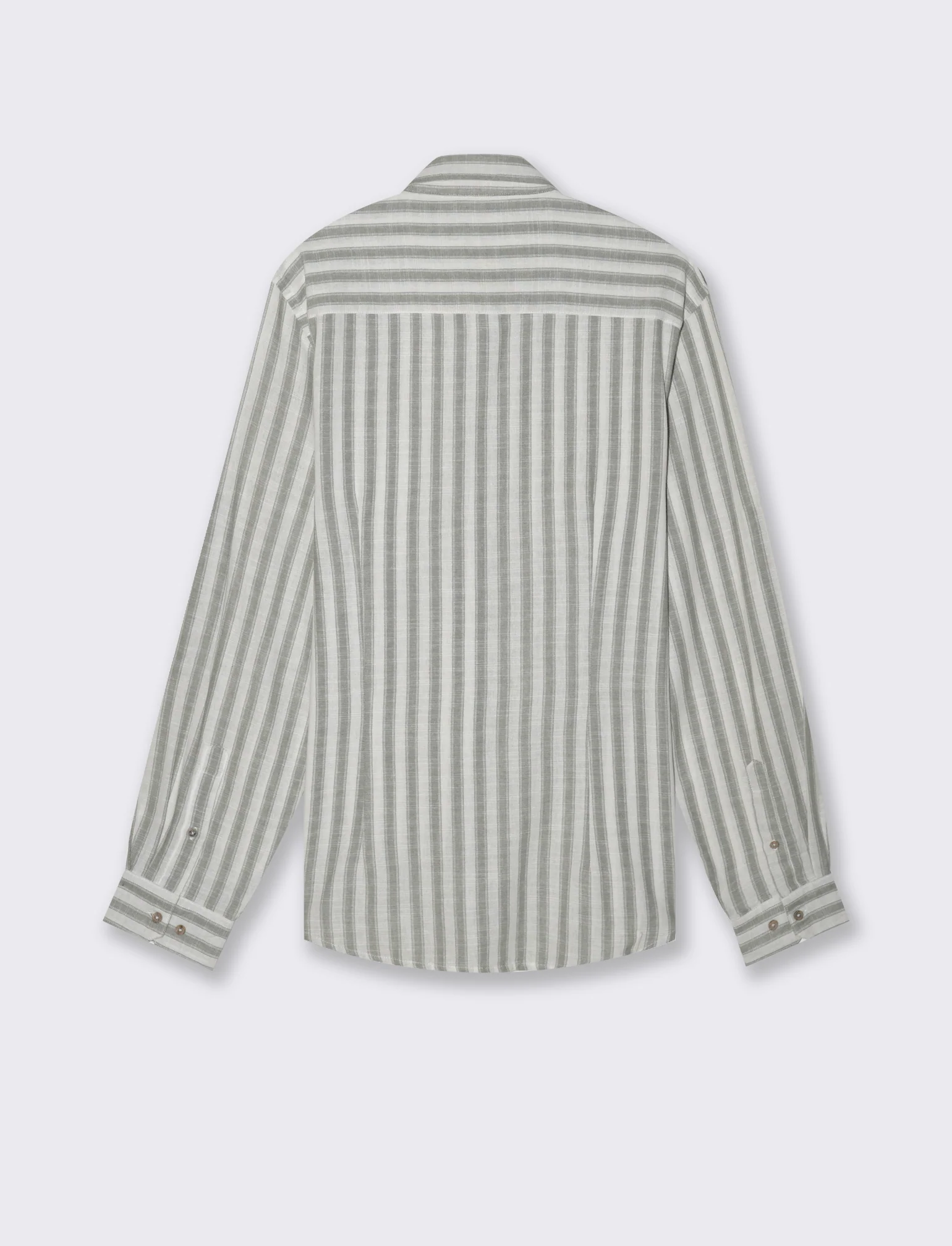 Camicia a righe da uomo - Verde salvia - Image 5
