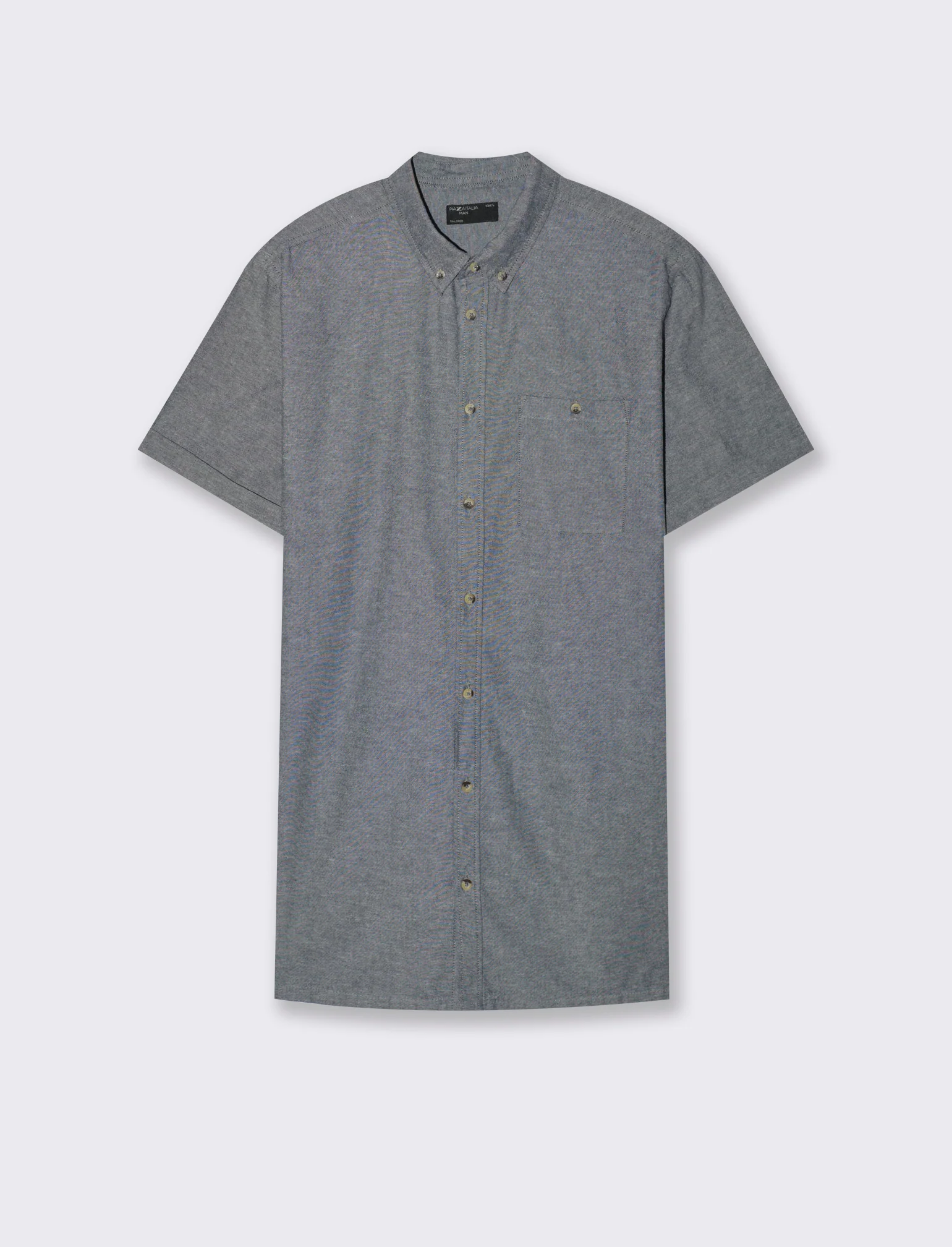 Camicia basic oxford regular fit da uomo - Blu - Image 4