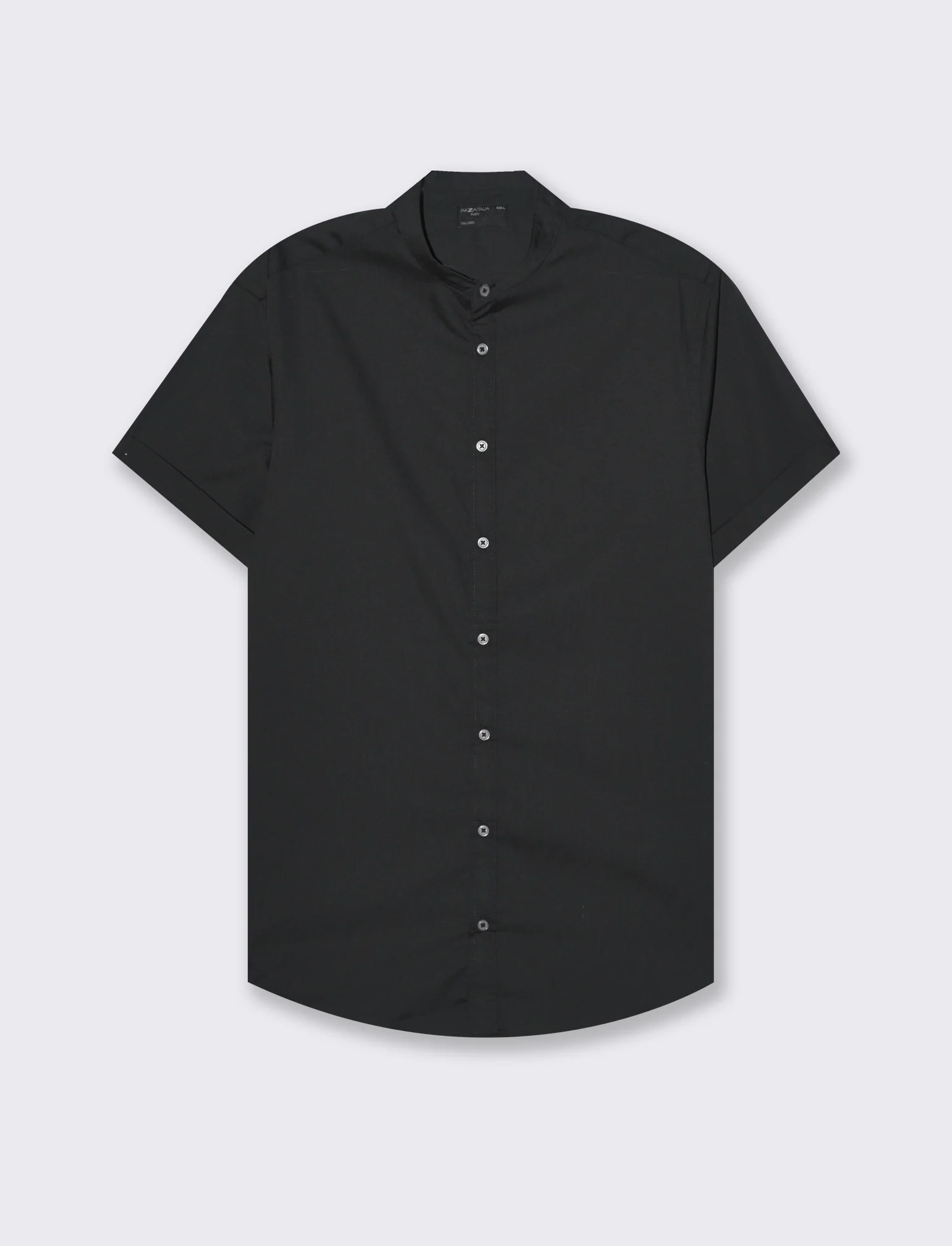Camicia basic regular fit easy iron da uomo - Nero - Image 4