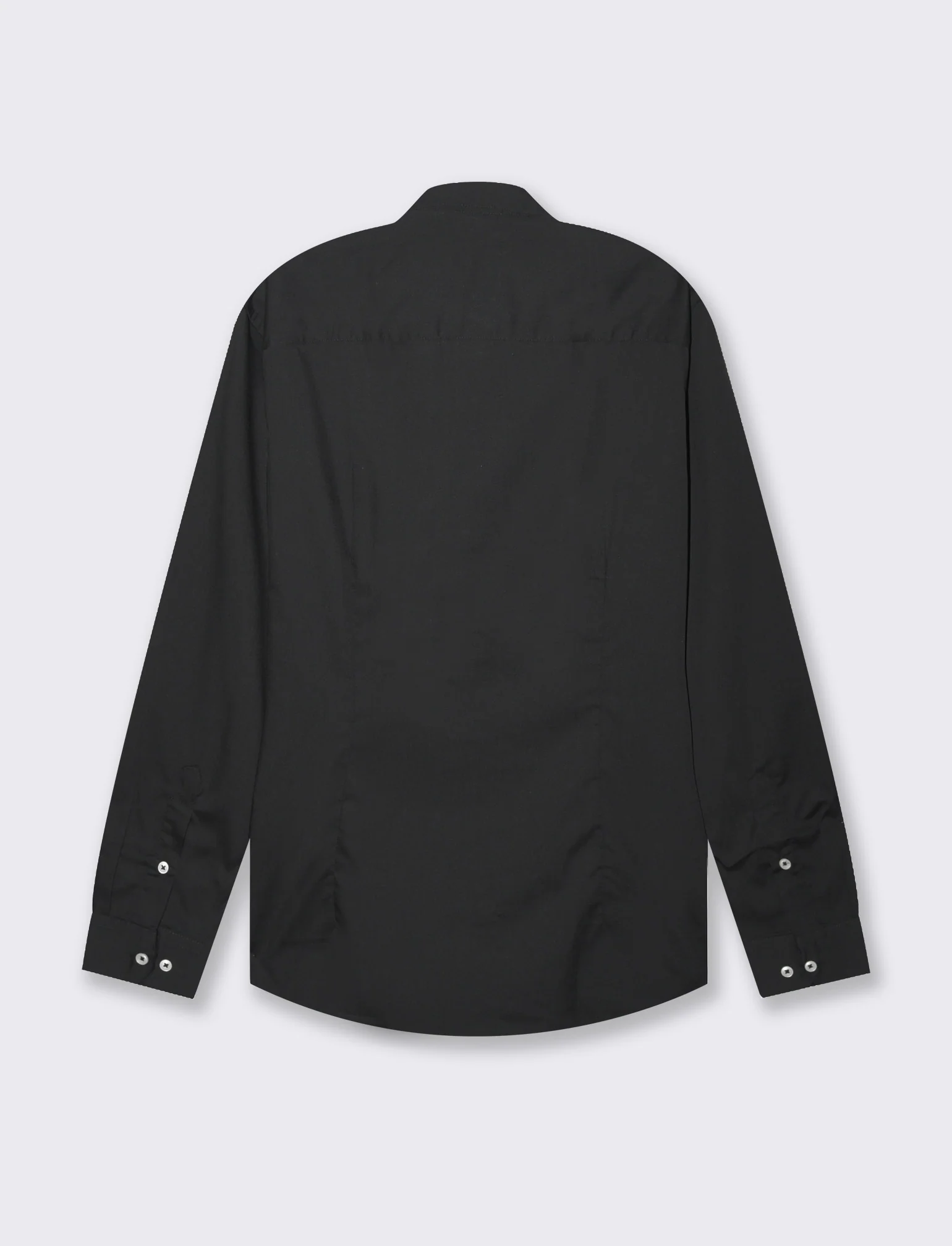 Camicia basic regular fit easy iron da uomo - Nero - Image 2