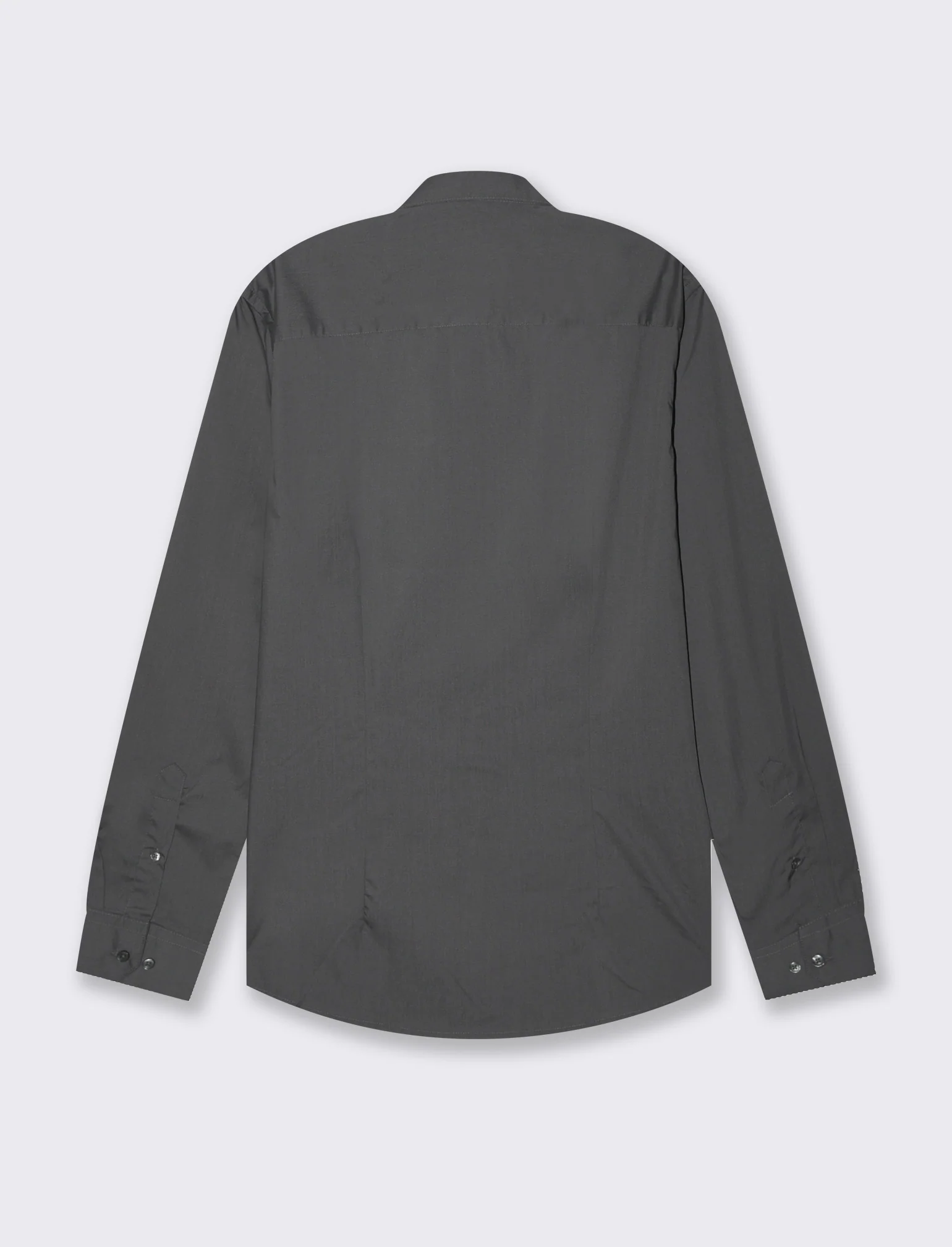 Camicia basic slim fit easy iron da uomo - Grigio piombo - Image 2