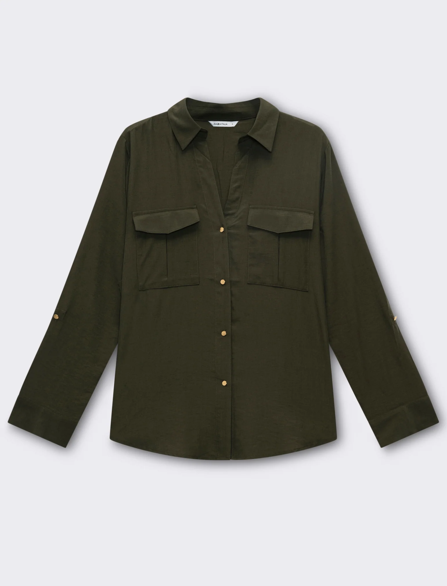 Camicia basica con tasche sul petto da donna - Ve.milit. - Image 4