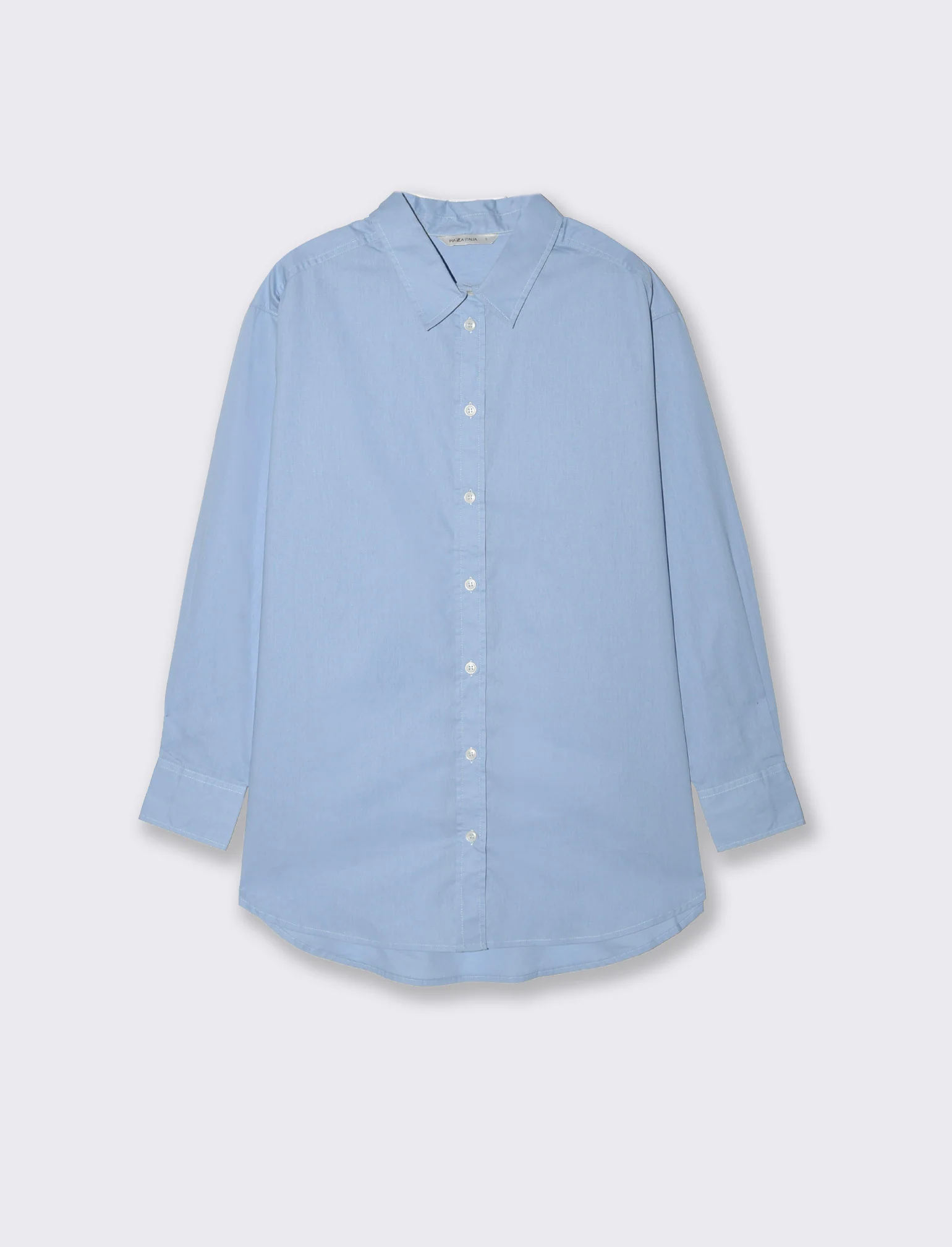 Camicia basica da donna - Blu chiaro - Image 4