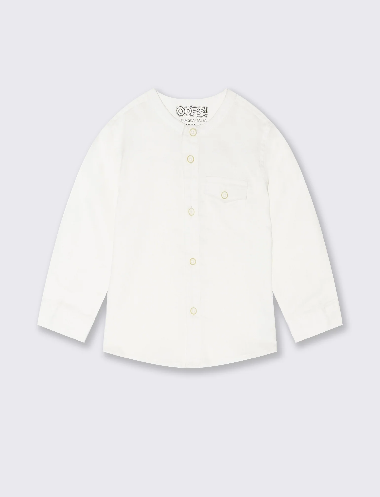Camicia basica da neonato - Bianco latte - Image 3