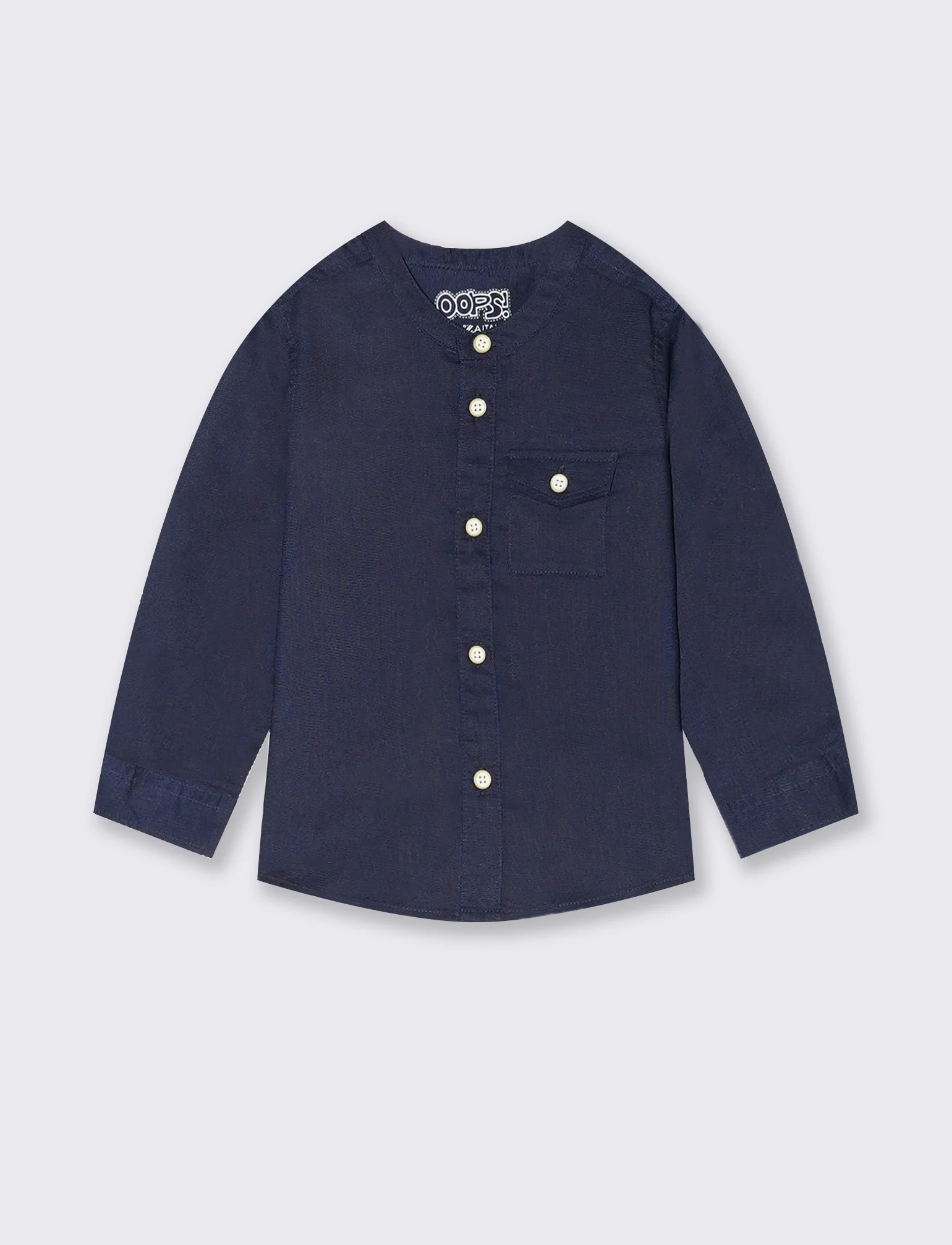 Camicia basica da neonato - Blu