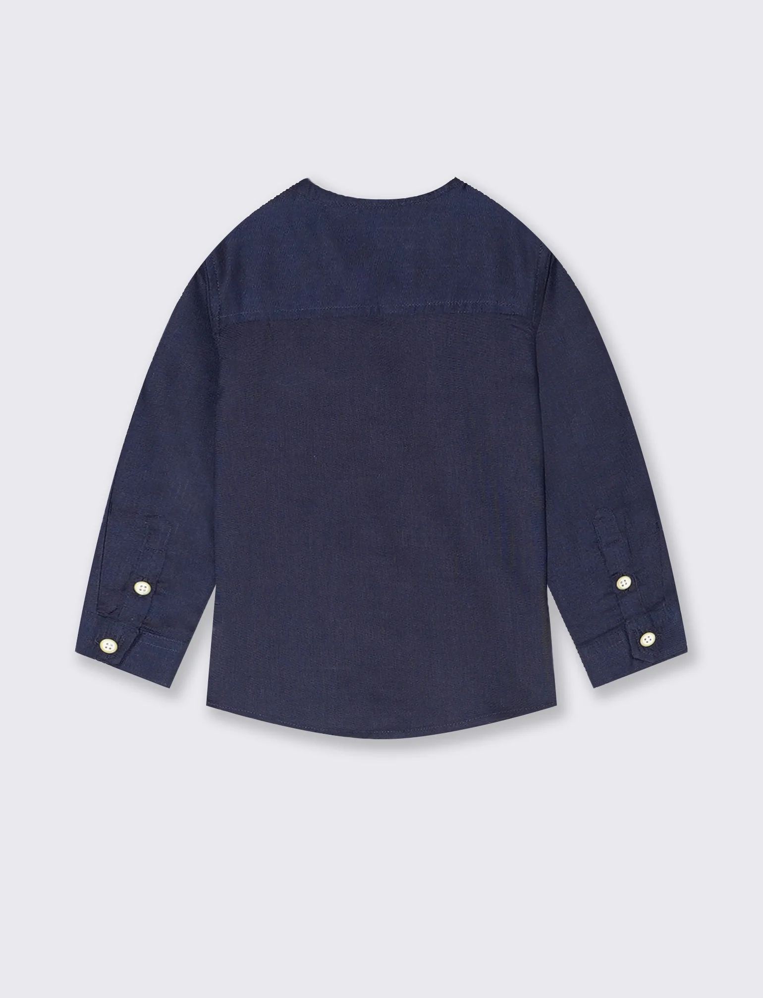 Camicia basica da neonato - Blu - Image 2