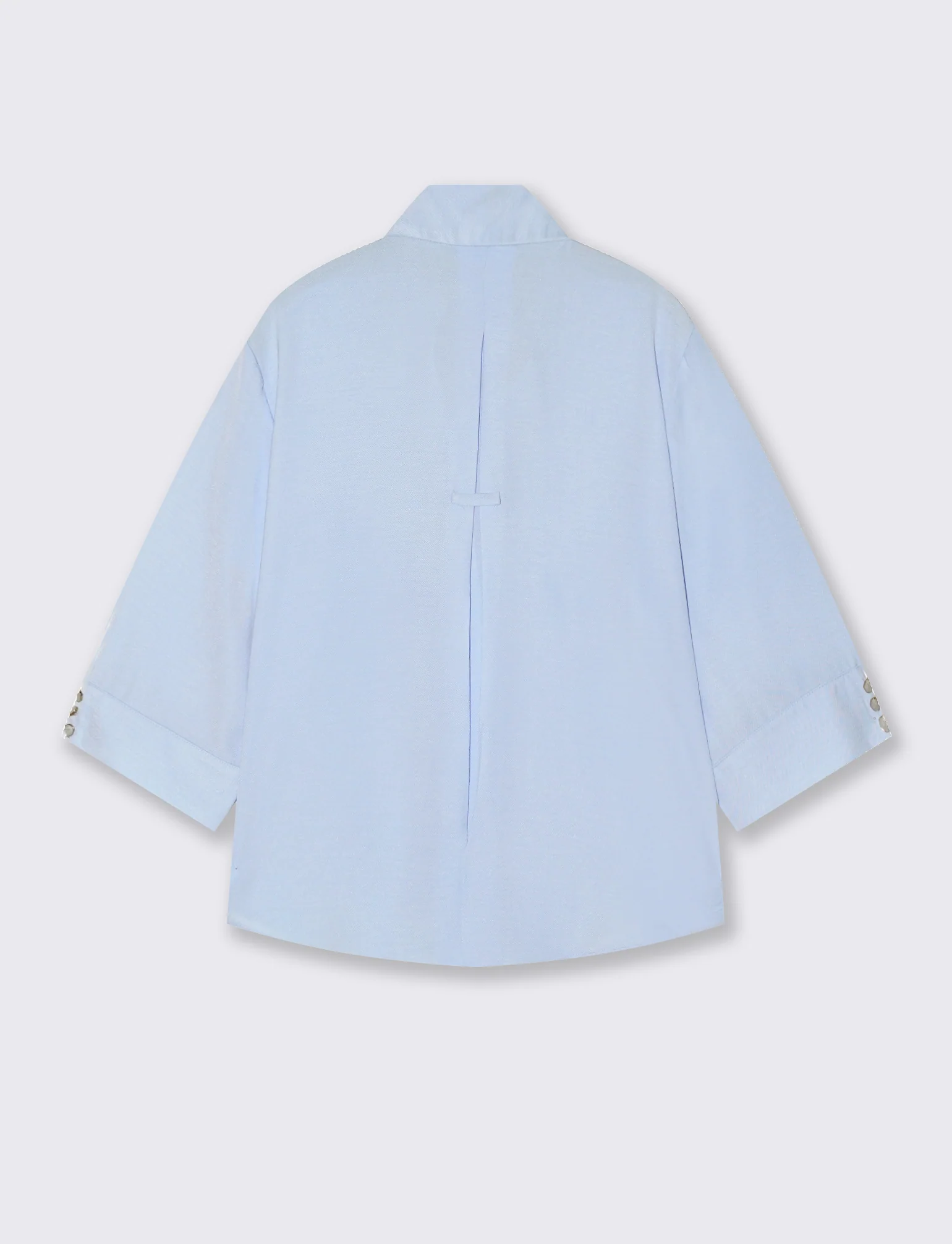 Camicia Basica Maniche a 3/4 - Celeste - Image 2