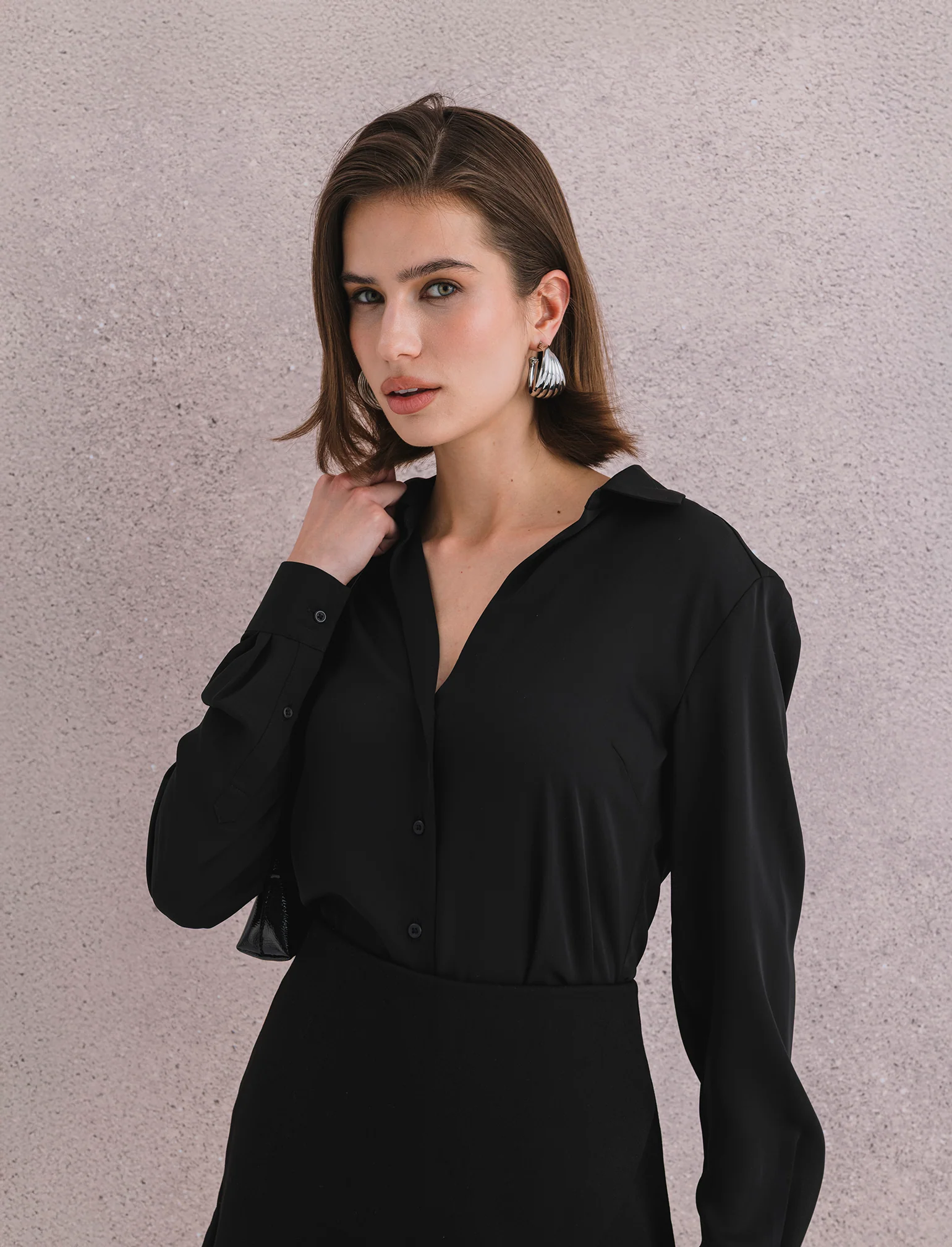 CAMICIA BASICA - Nero - Image 4