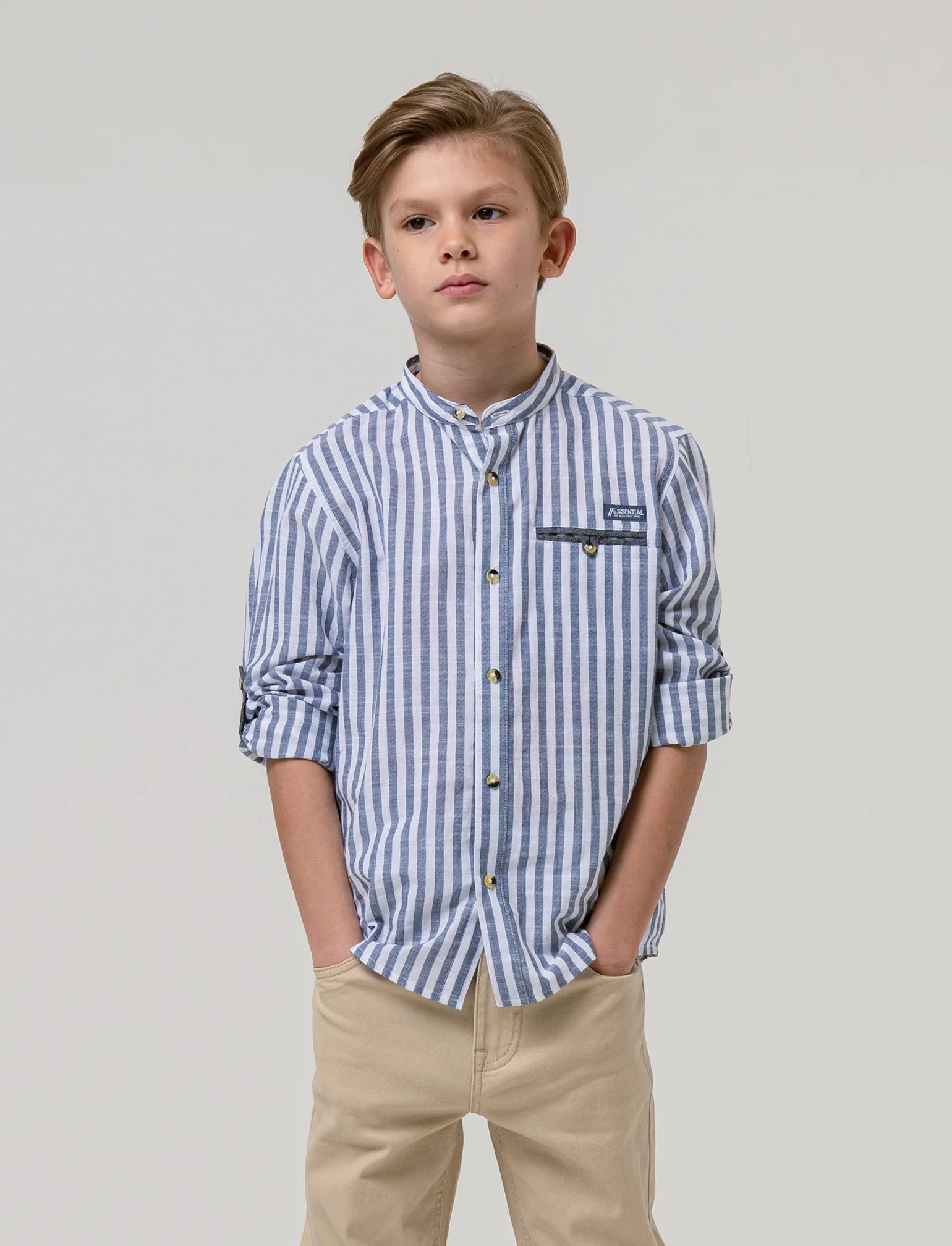 Camicia bastoncino da bambino - Righe