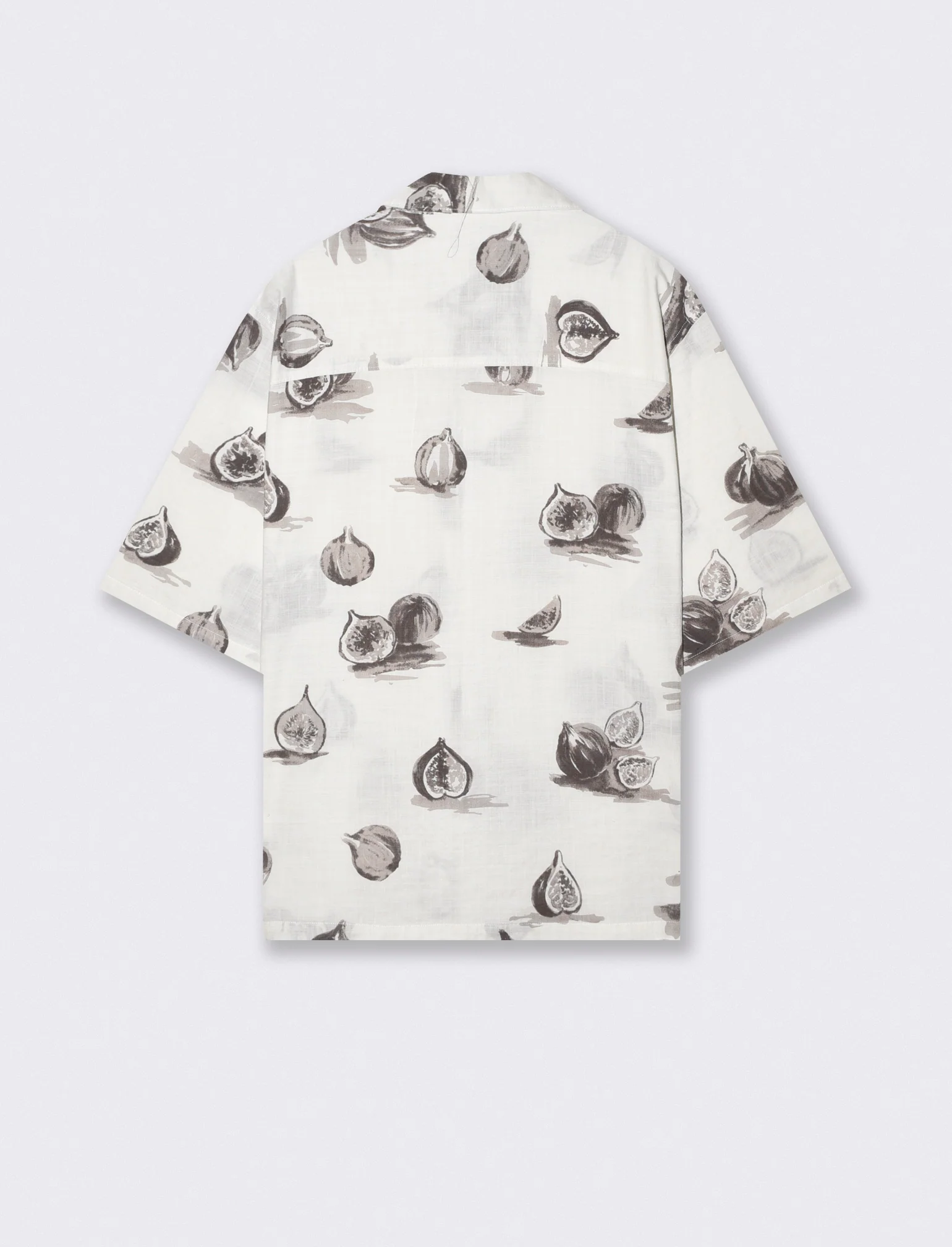 Camicia boxy fit in misto cotone slub - Bianco - Image 2