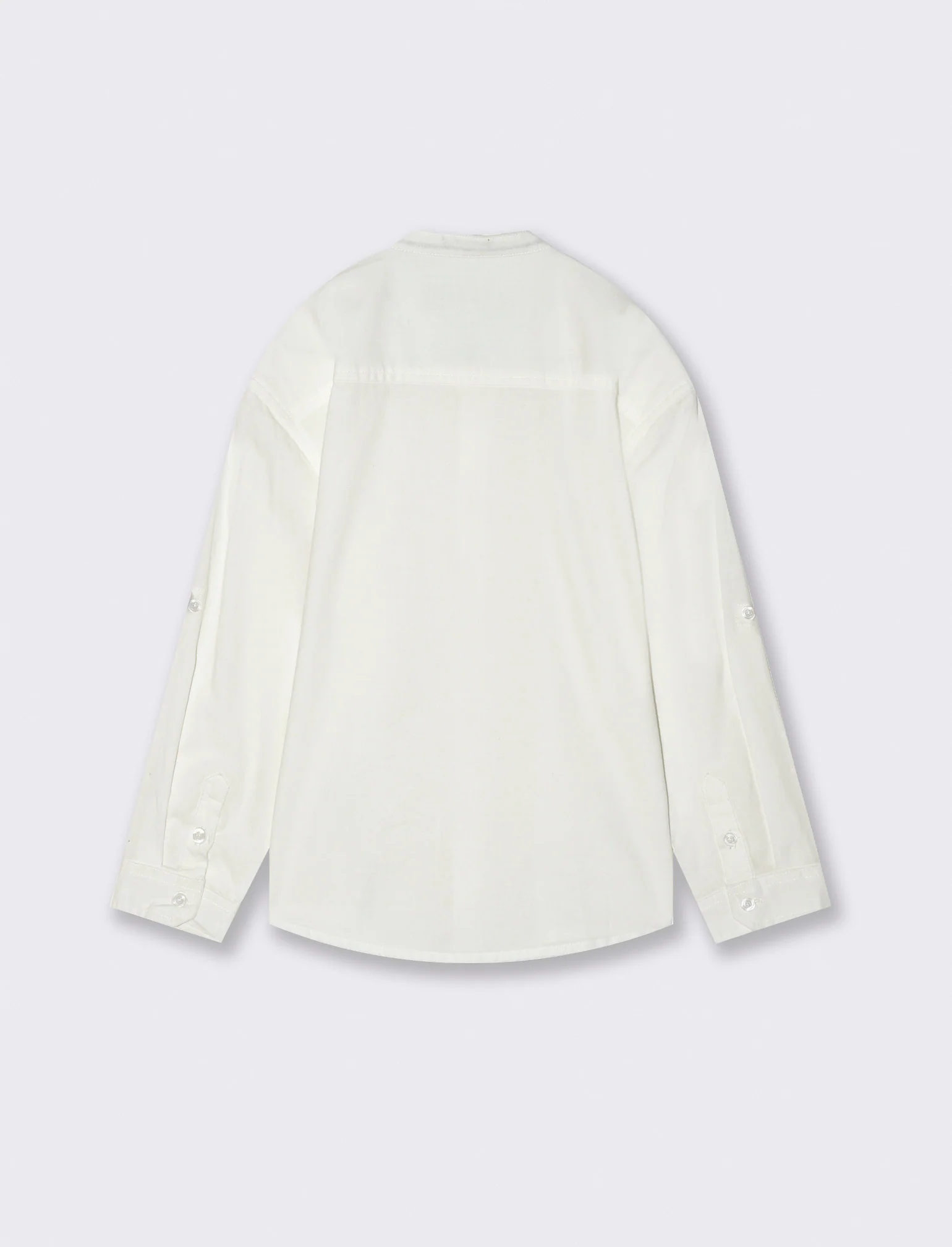 Camicia collo coreano da bambino - Bianco latte - Image 4