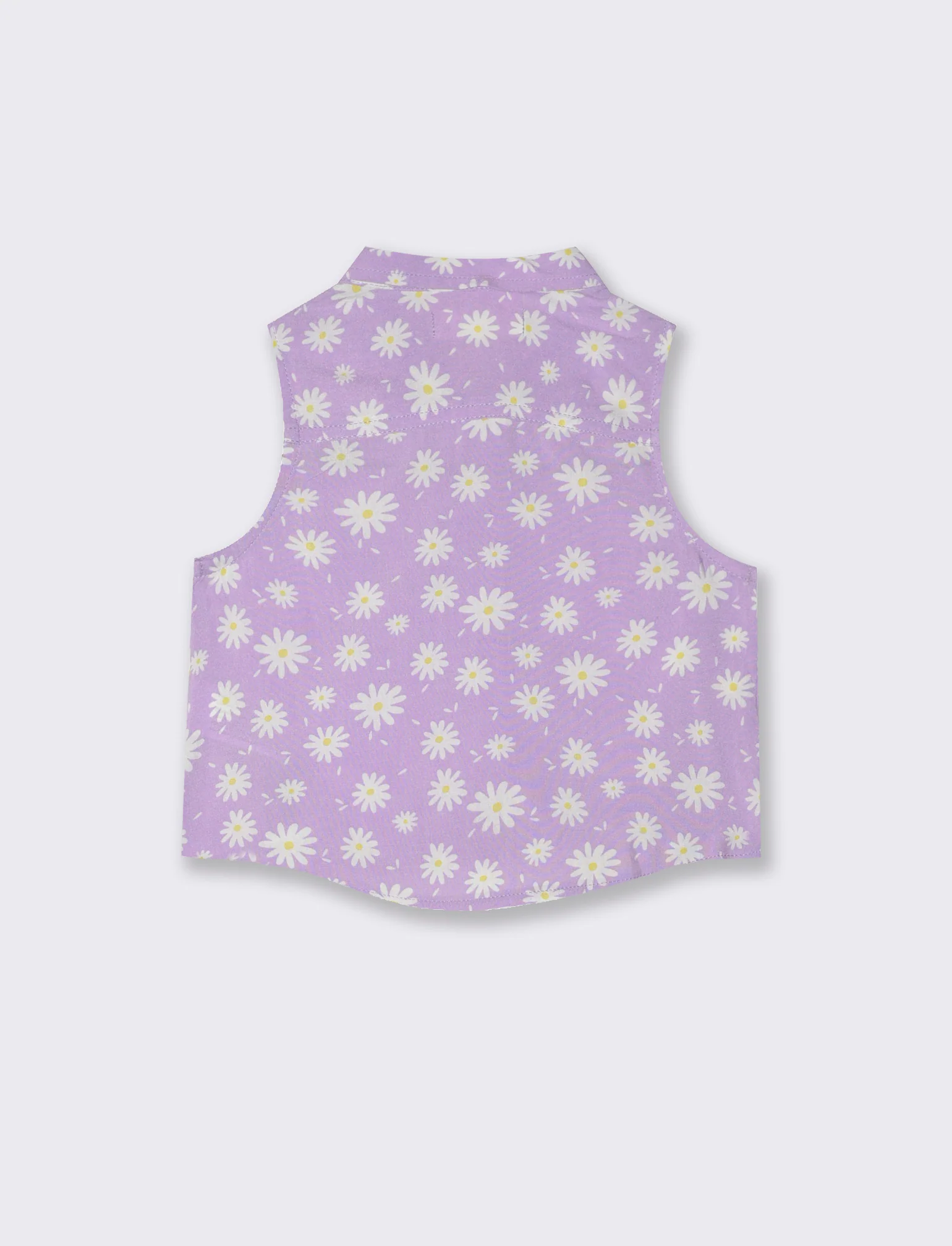 Camicia con fiocco da neonata - Lilla - Image 3