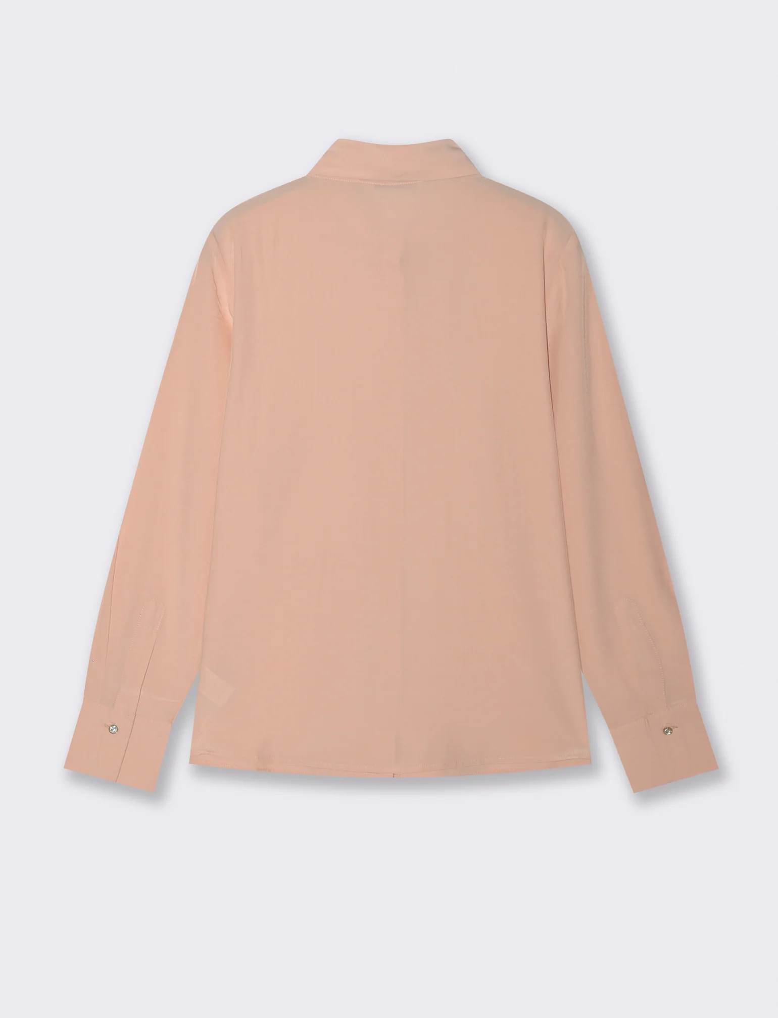 Camicia con fusciacca al collo e maniche lunghe - Pesca - Image 2