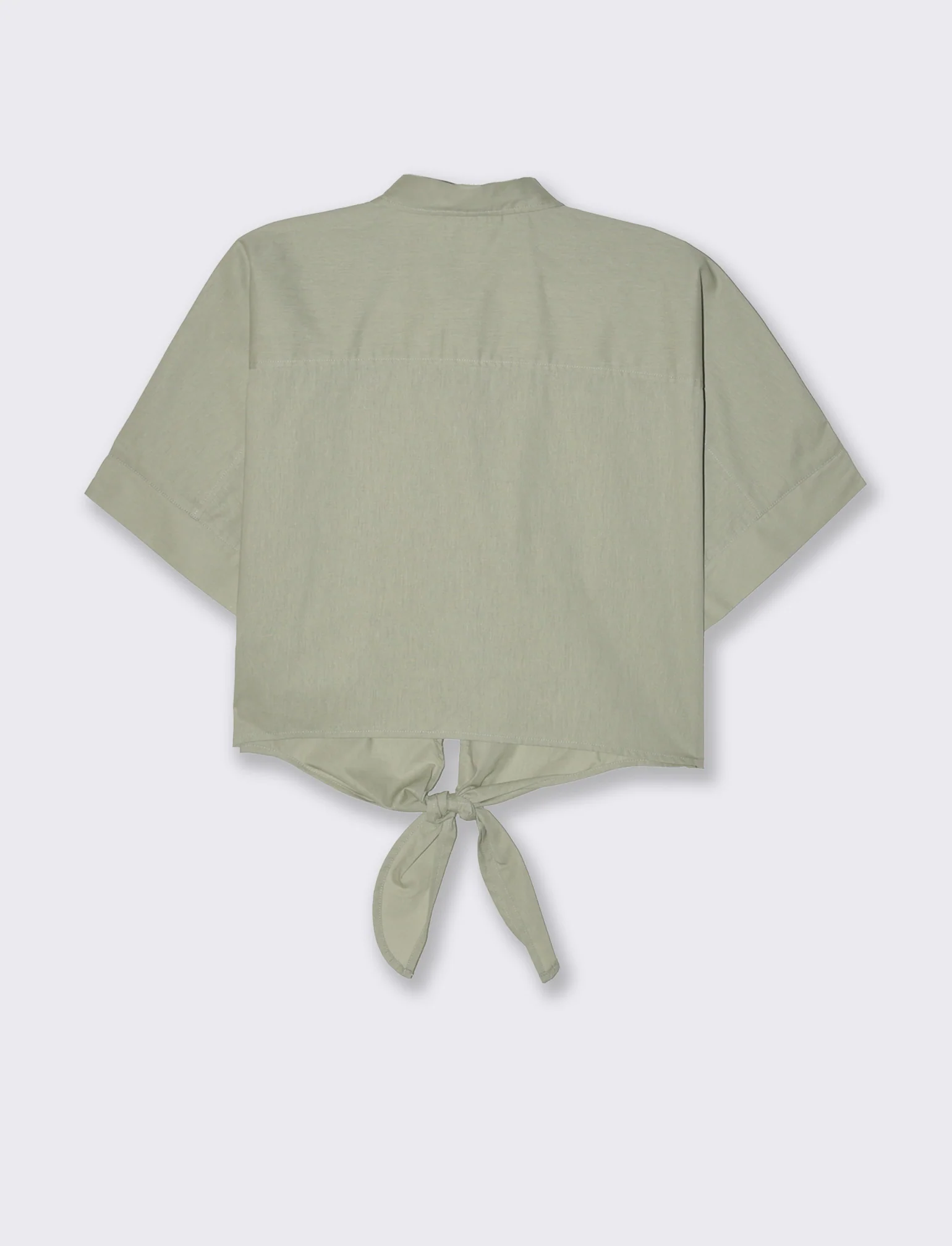 Camicia con nodo da donna - Verdino - Image 5