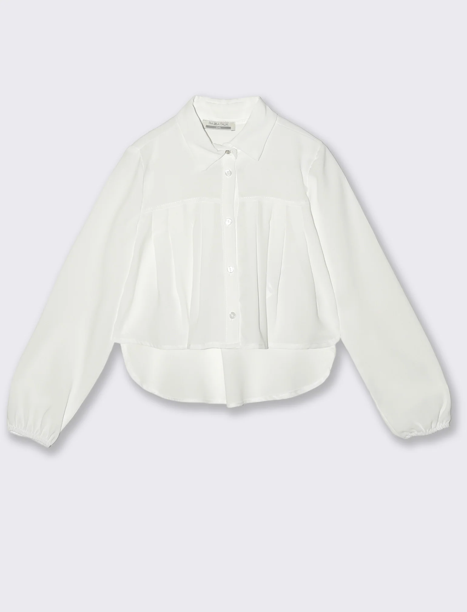 Camicia con pieghe - Bianco