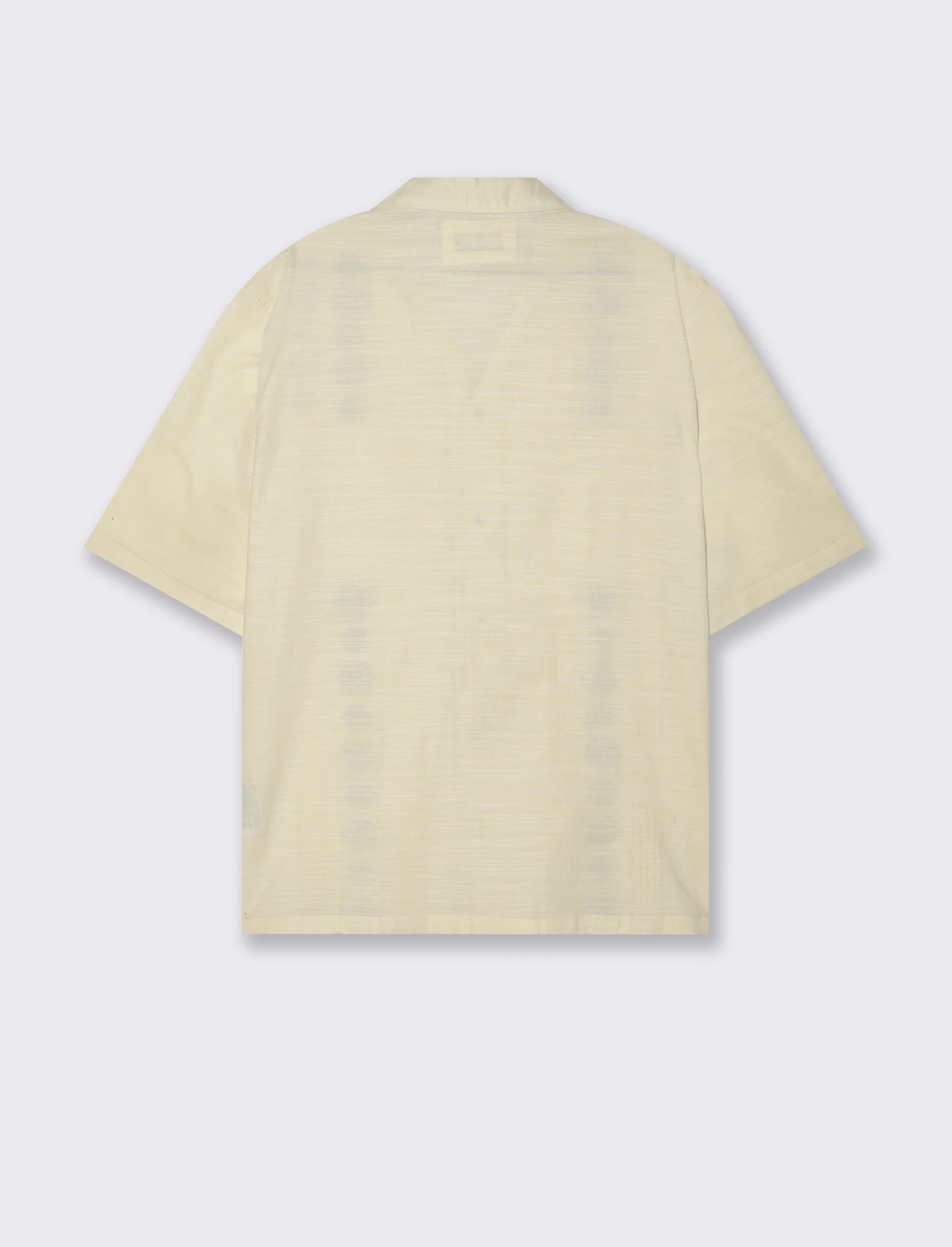 Camicia con ricami e doppio taschino da uomo - Beige ecru - Image 2