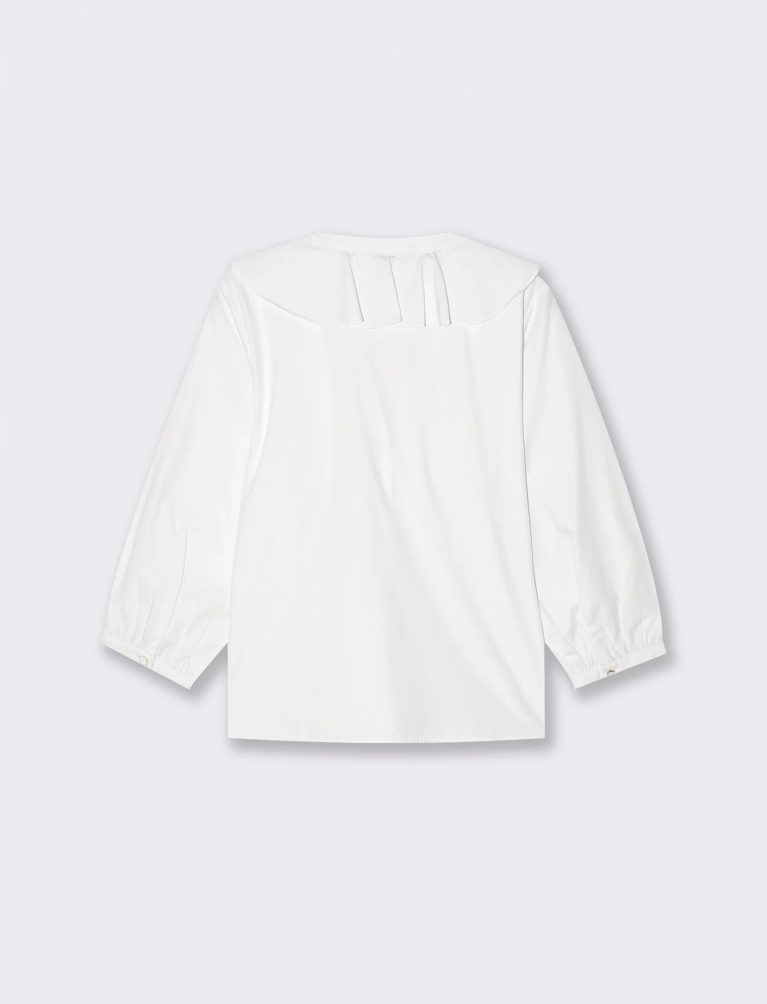 Camicia con scollo a V - Bianco - Image 2