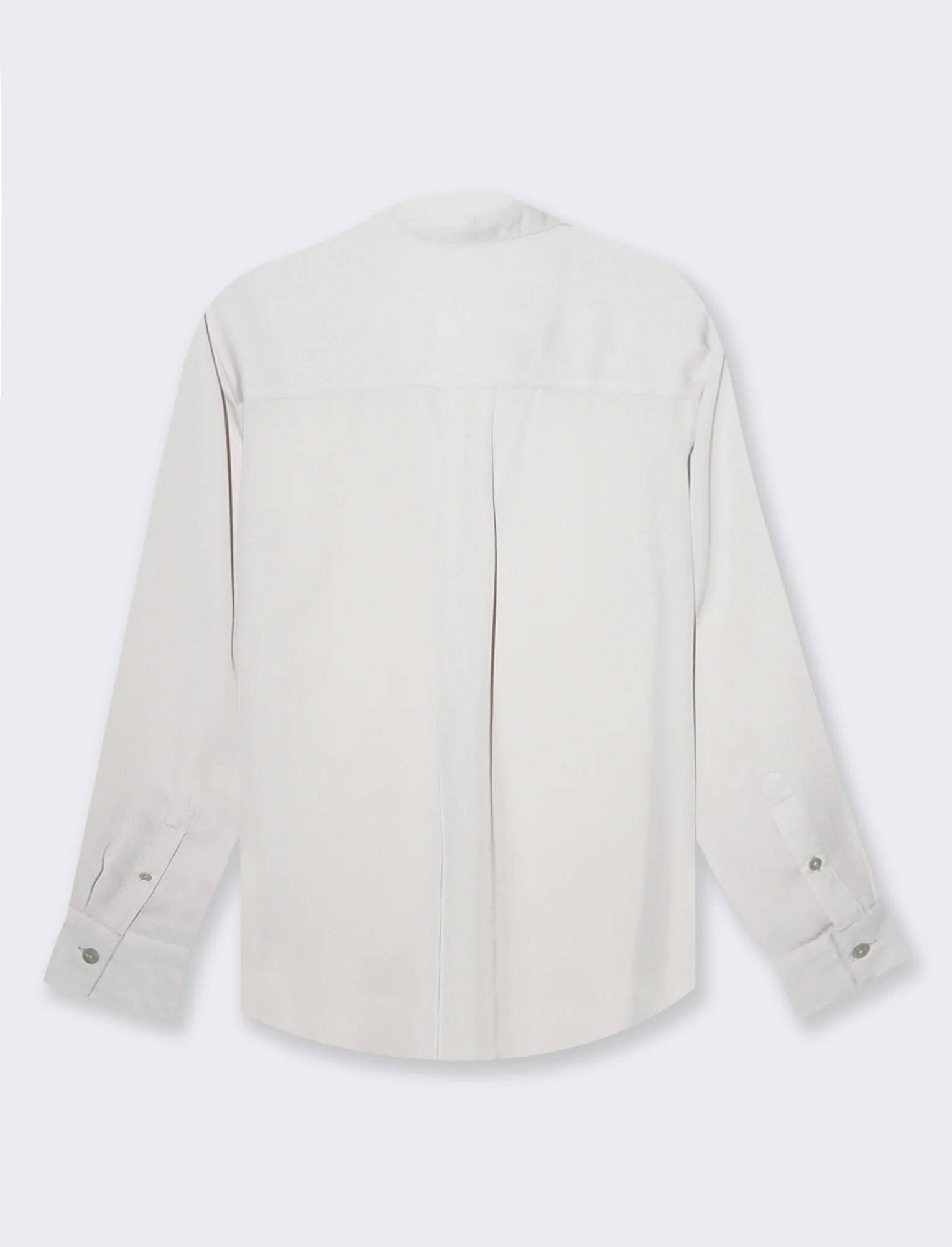 Camicia con spacchi sui fianchi da donna - Sabbia - Image 5