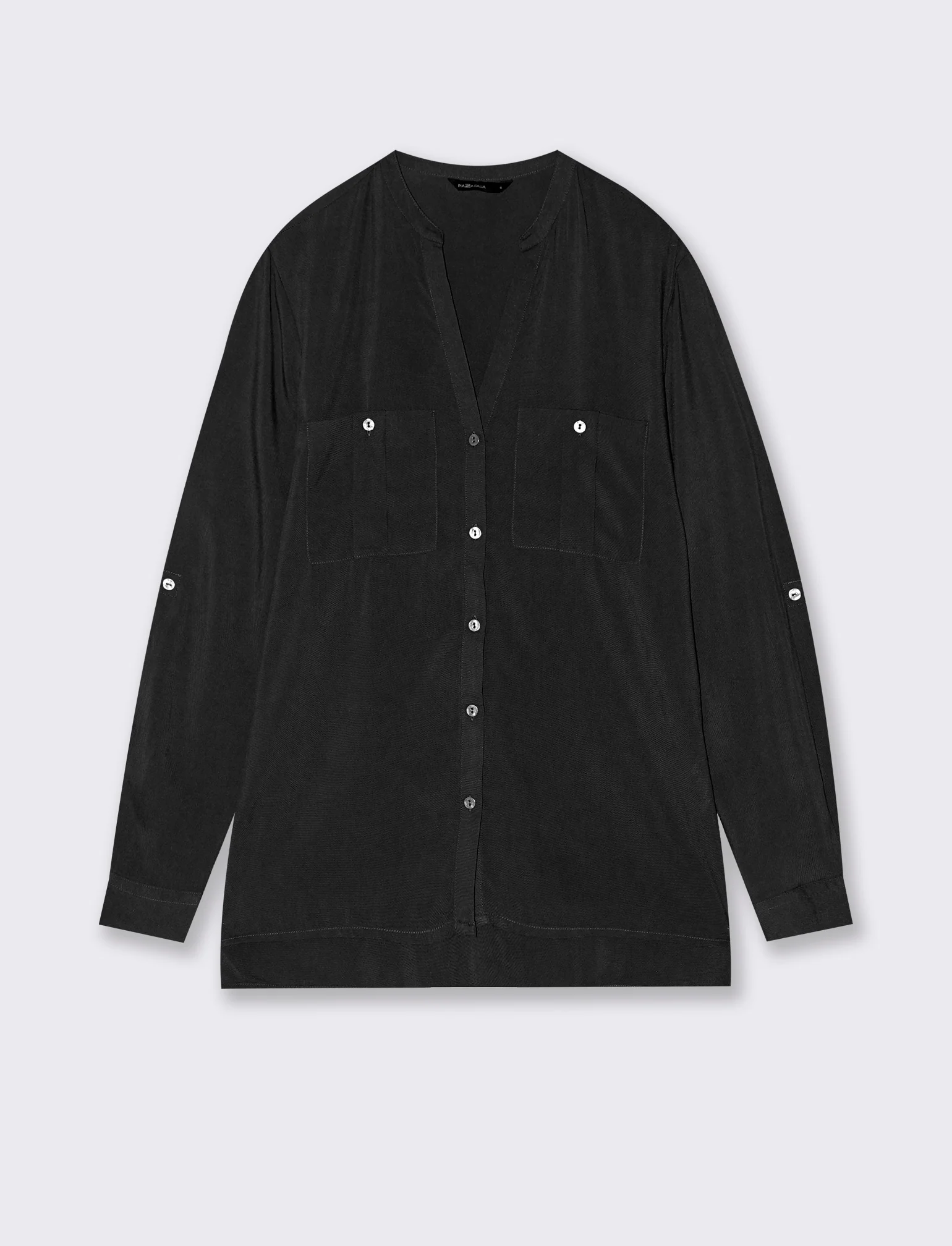 CAMICIA CON TASCHE - Nero