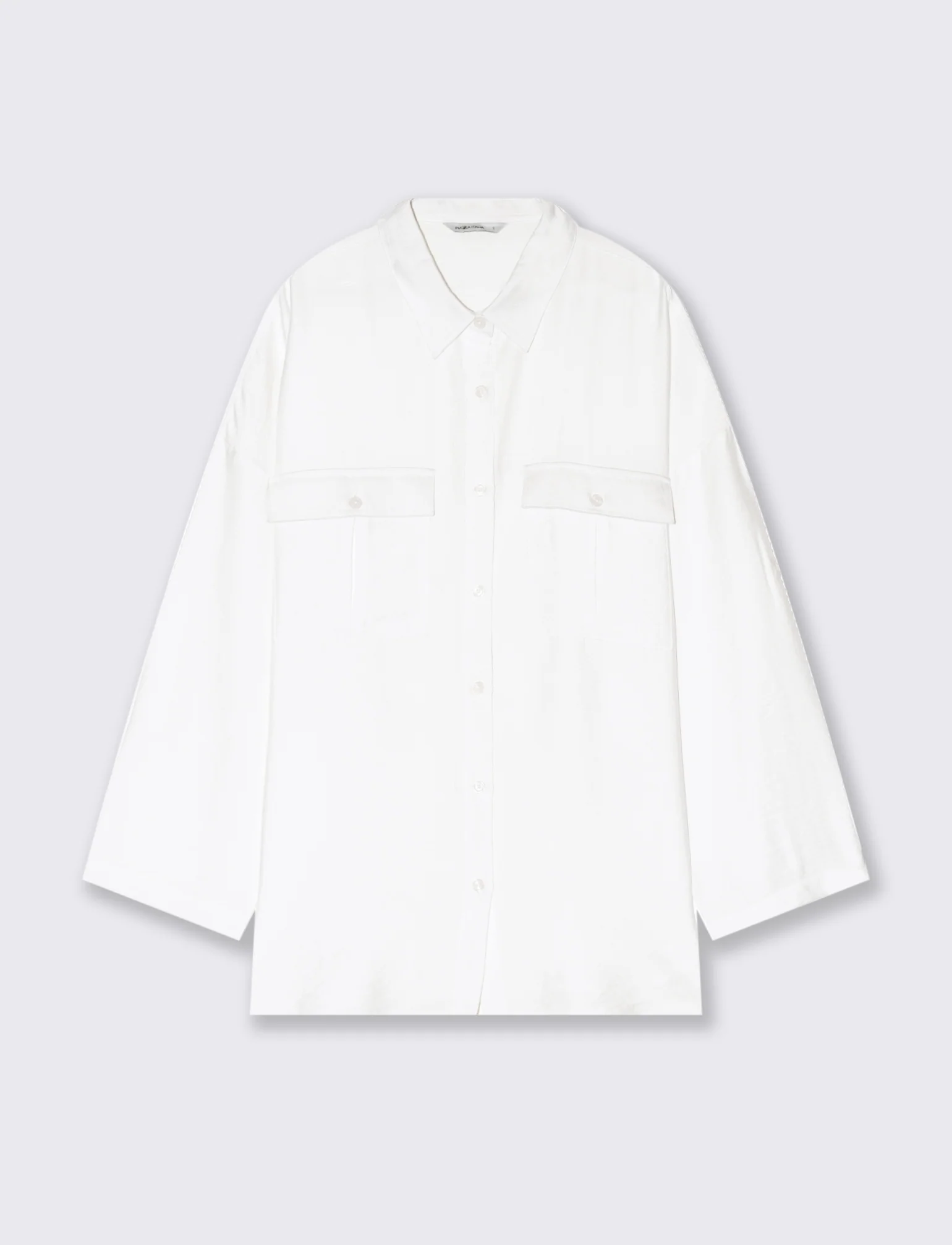 Camicia con tasche sul petto da donna - Bianco - Image 4