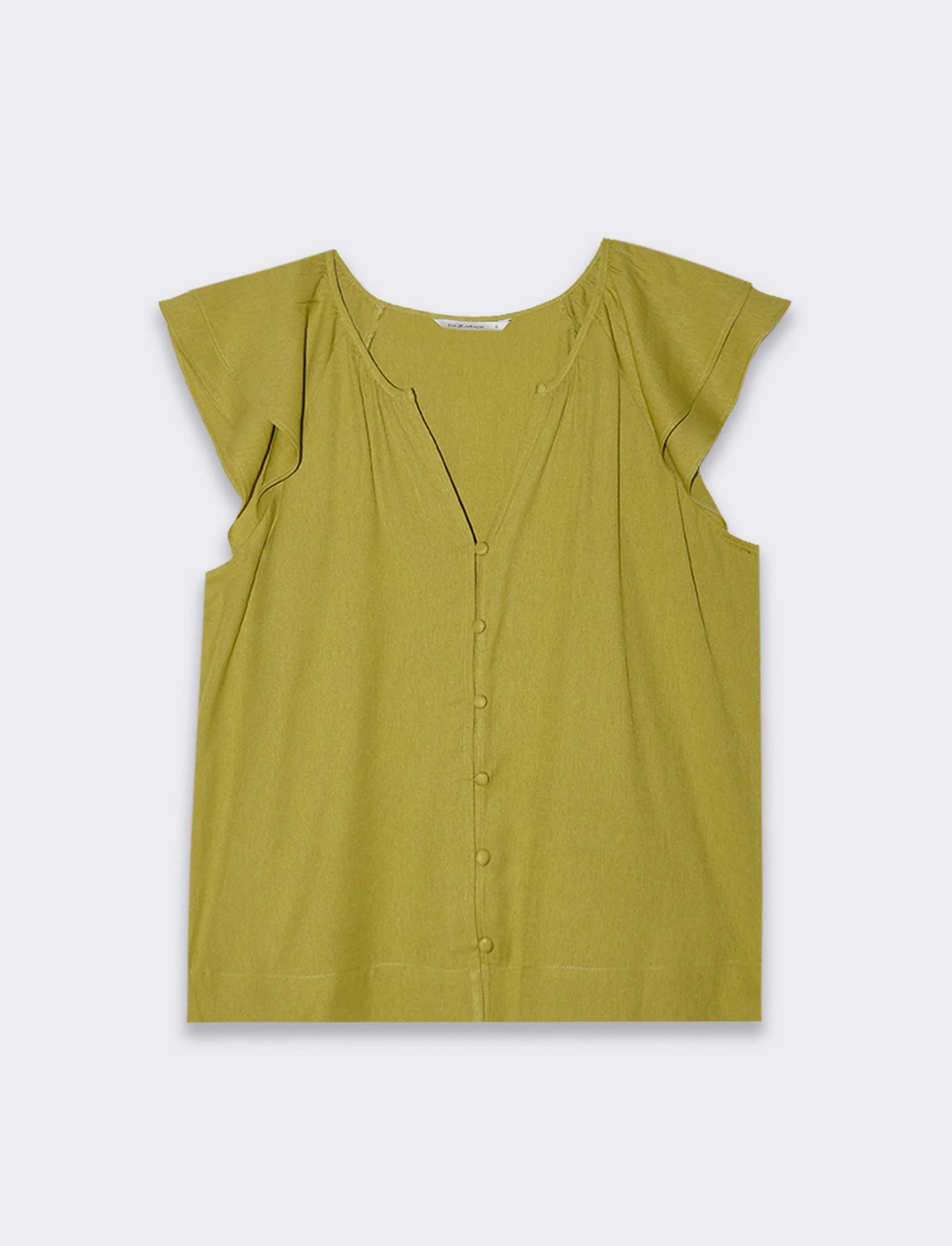 Camicia con volant da donna - Verde pistacchio - Image 4