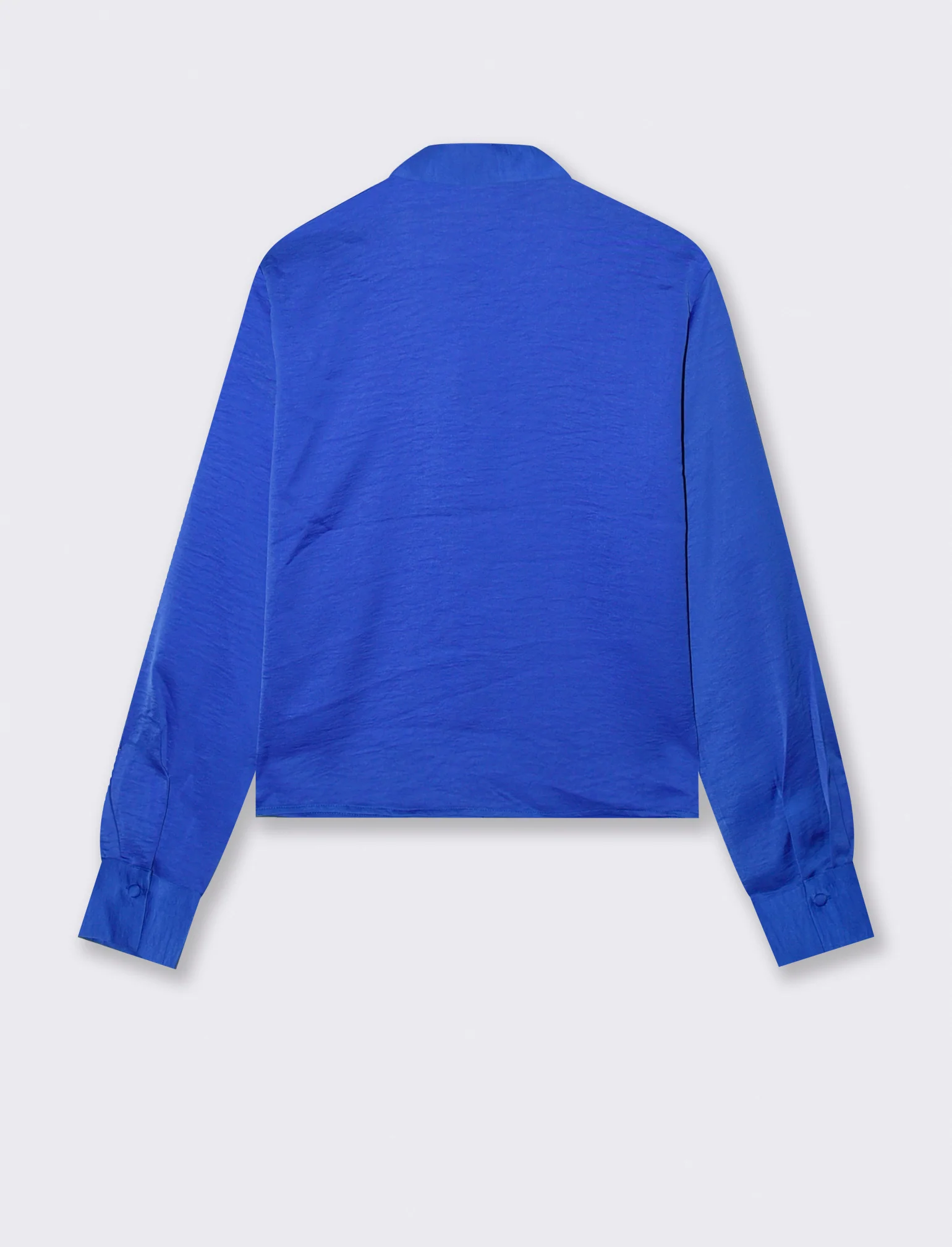 Camicia Crop Manica Lunga - Blu royal - Image 2