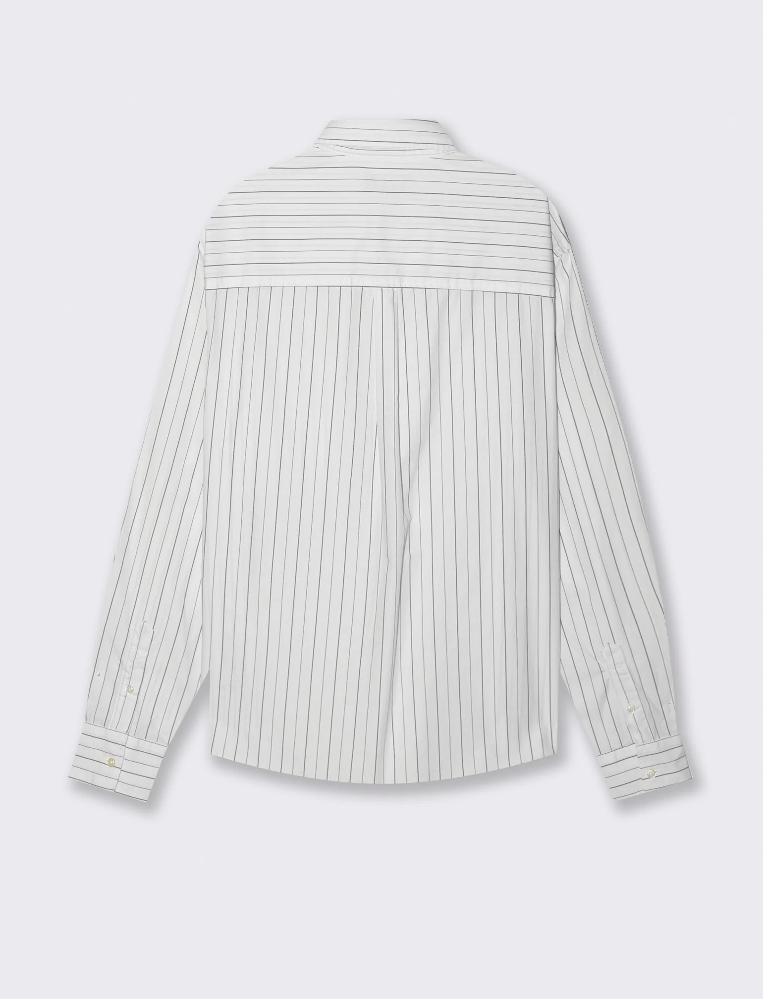 CAMICIA FANTASIA A RIGHE - Bianco - Image 2