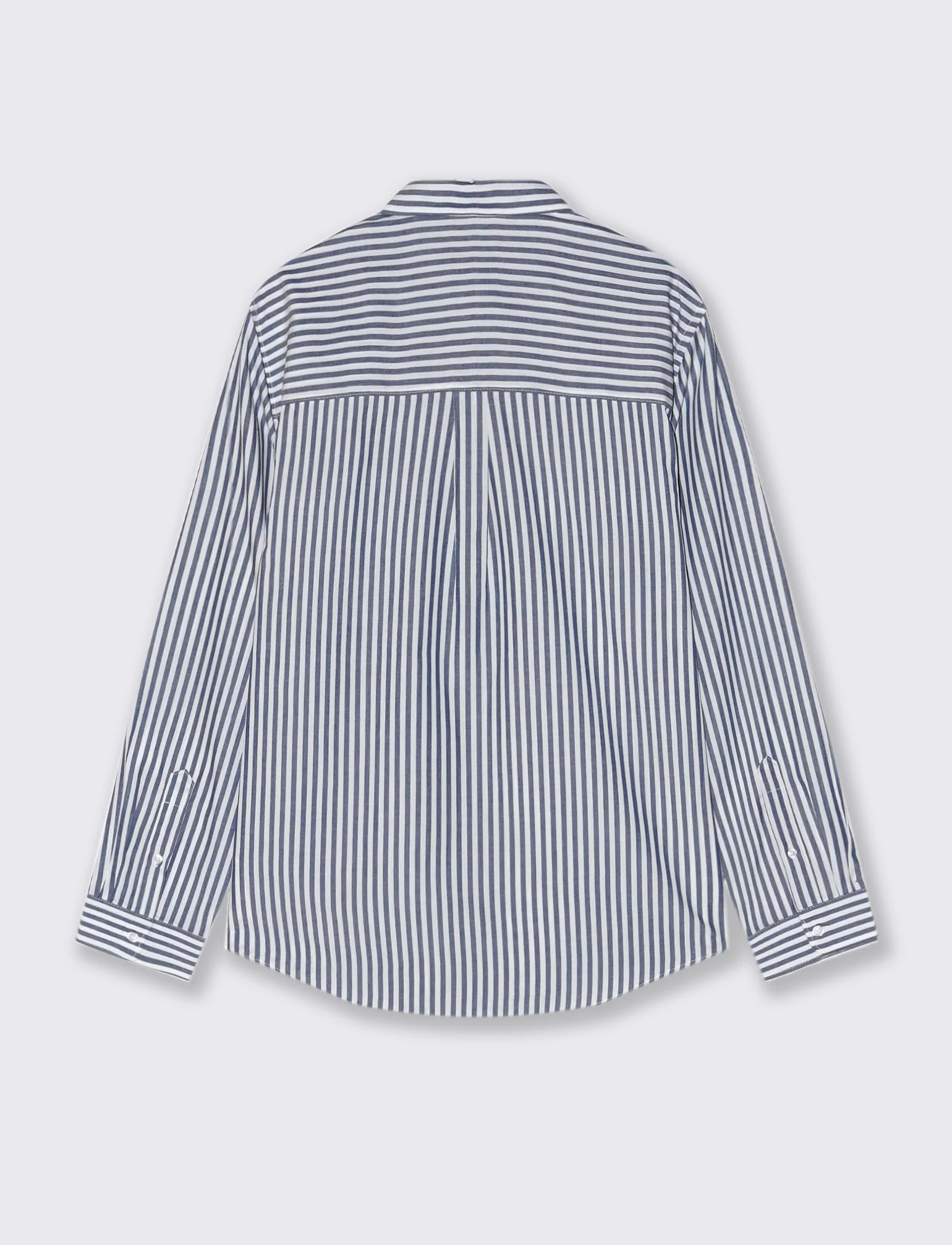 CAMICIA FANTASIA A RIGHE - Bluette - Image 2