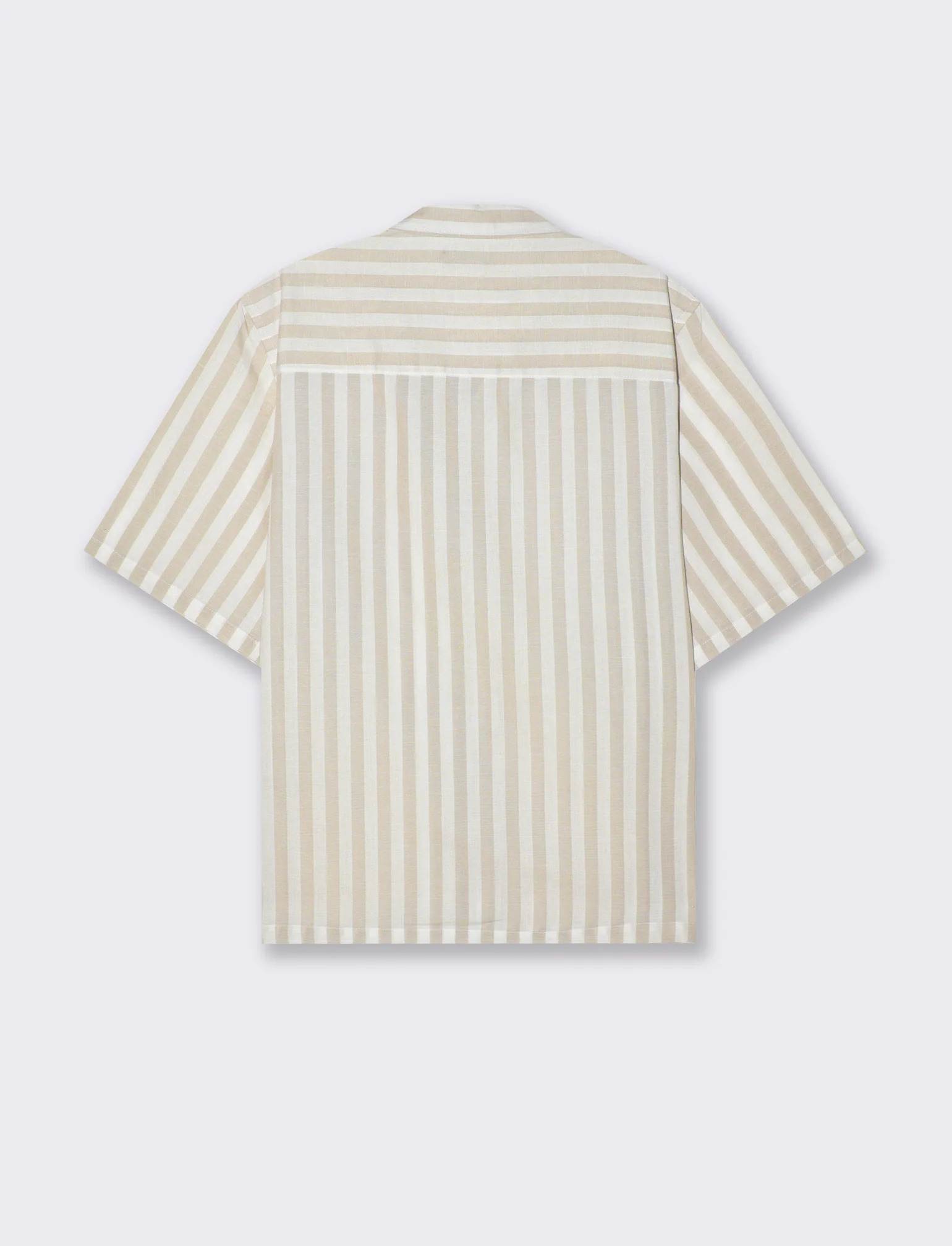 Camicia fantasia a righe da uomo - Grigio ghiaccio - Image 2