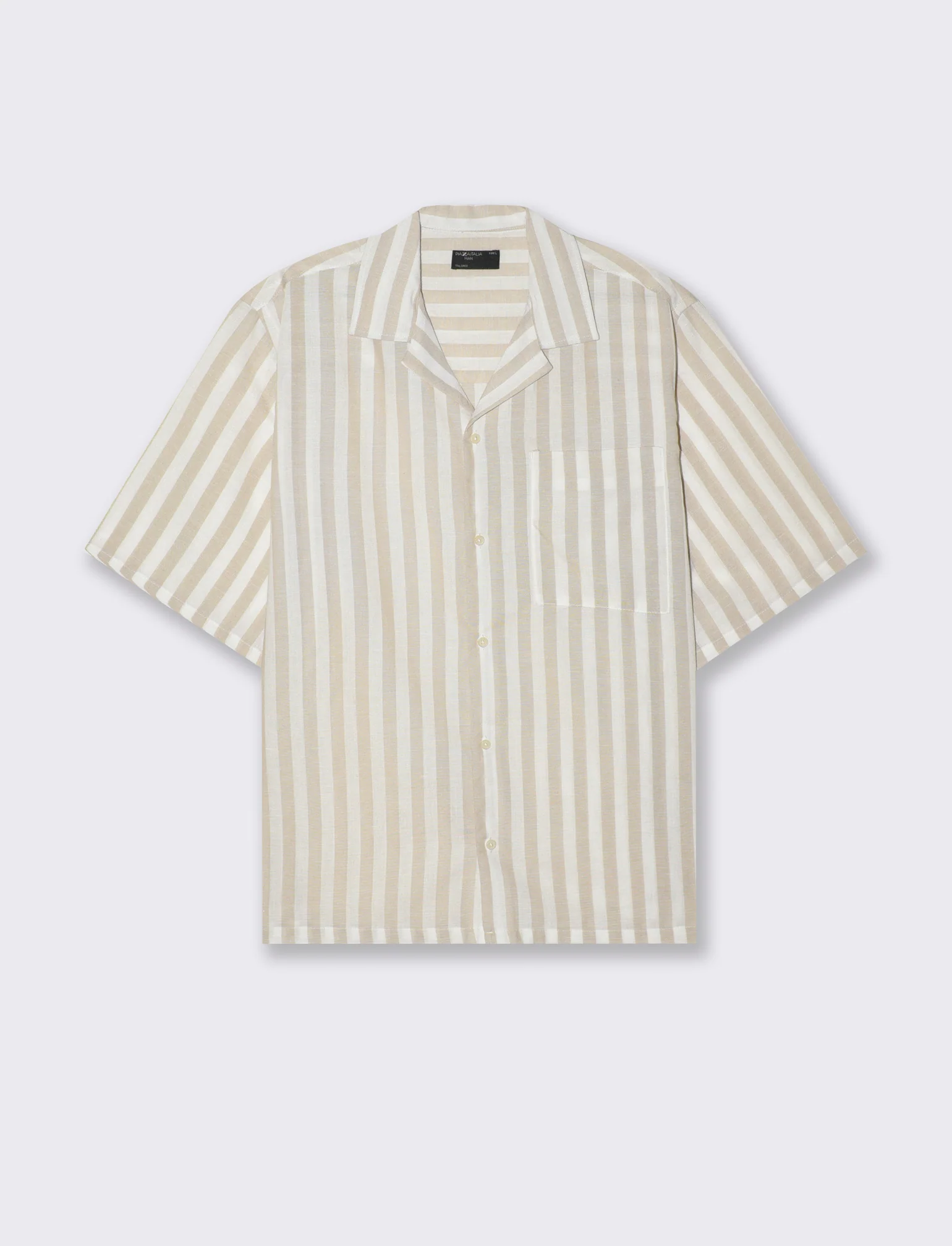 Camicia fantasia a righe da uomo - Grigio ghiaccio - Image 4