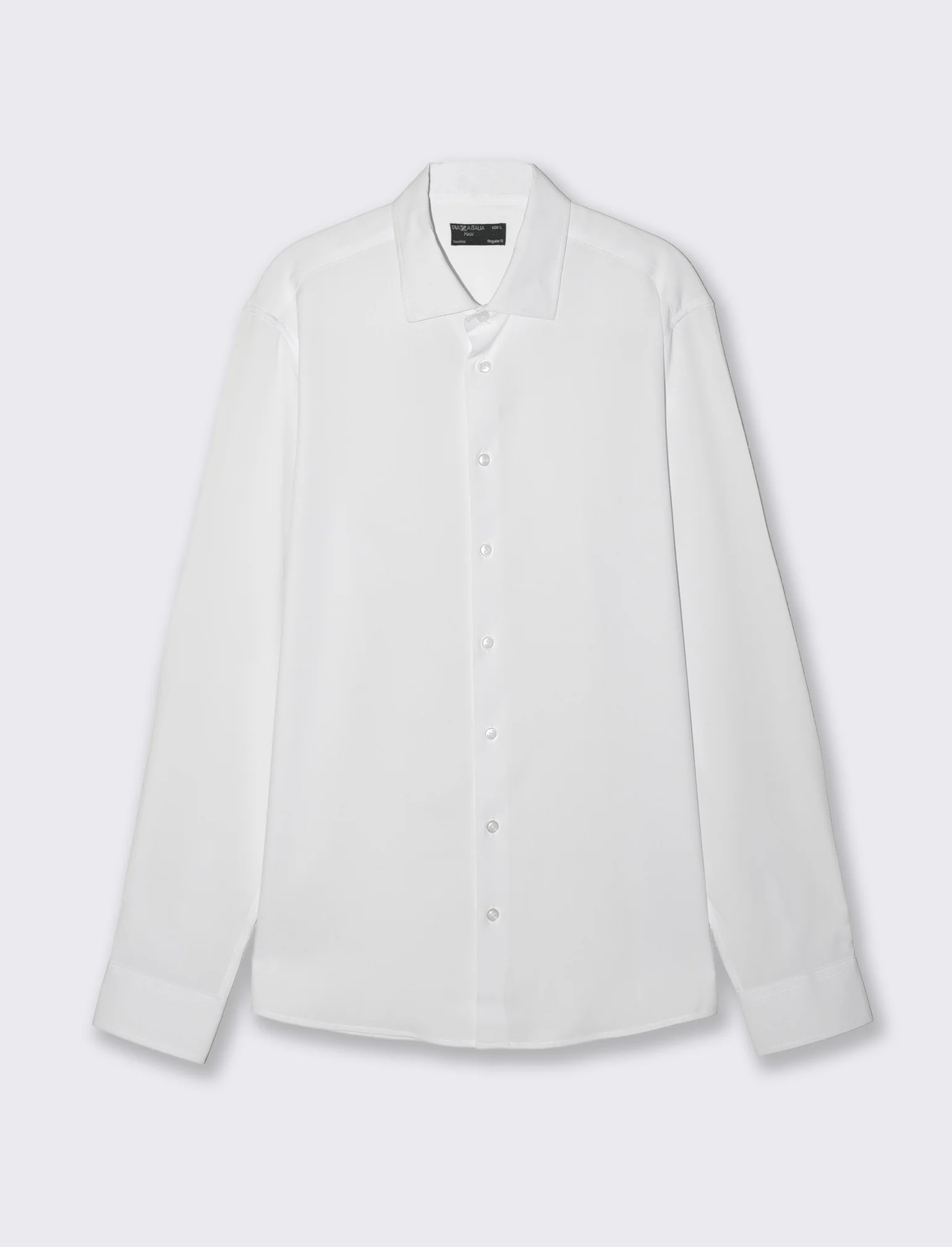 Camicia Formal Fit in Tessuto Jacquard - Bianco