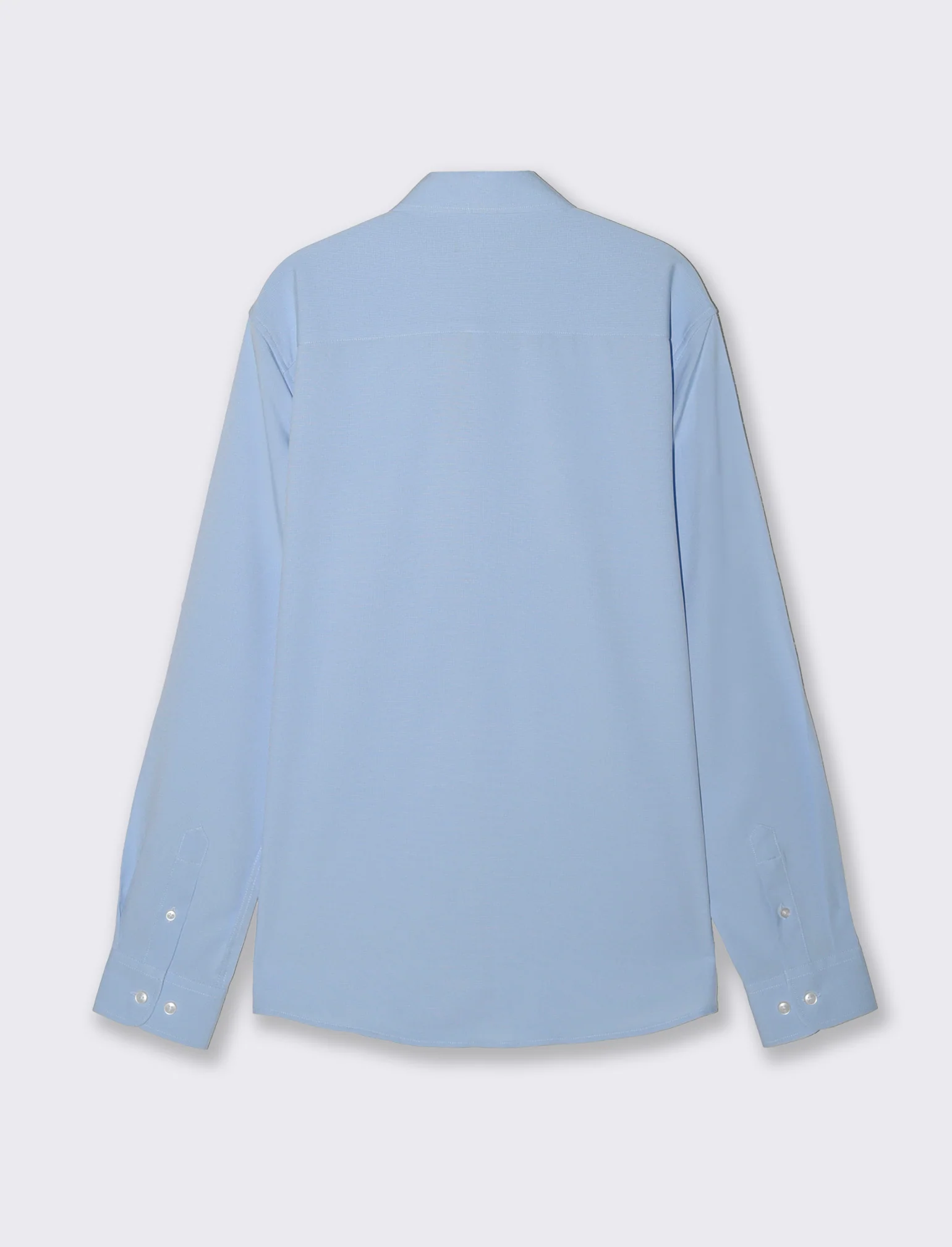 Camicia Formal Fit in Tessuto Jacquard - Celeste - Image 2