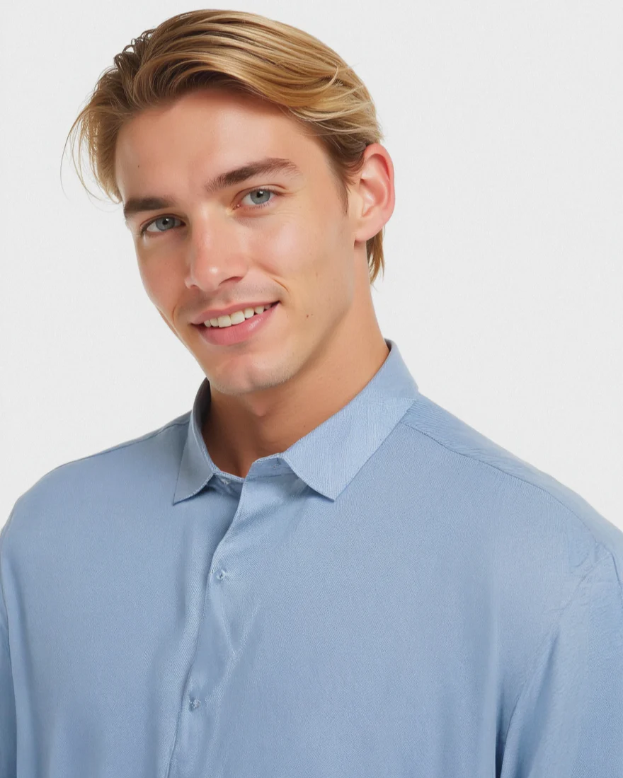 CAMICIA FORMAL REGULAR FIT - Azzurro