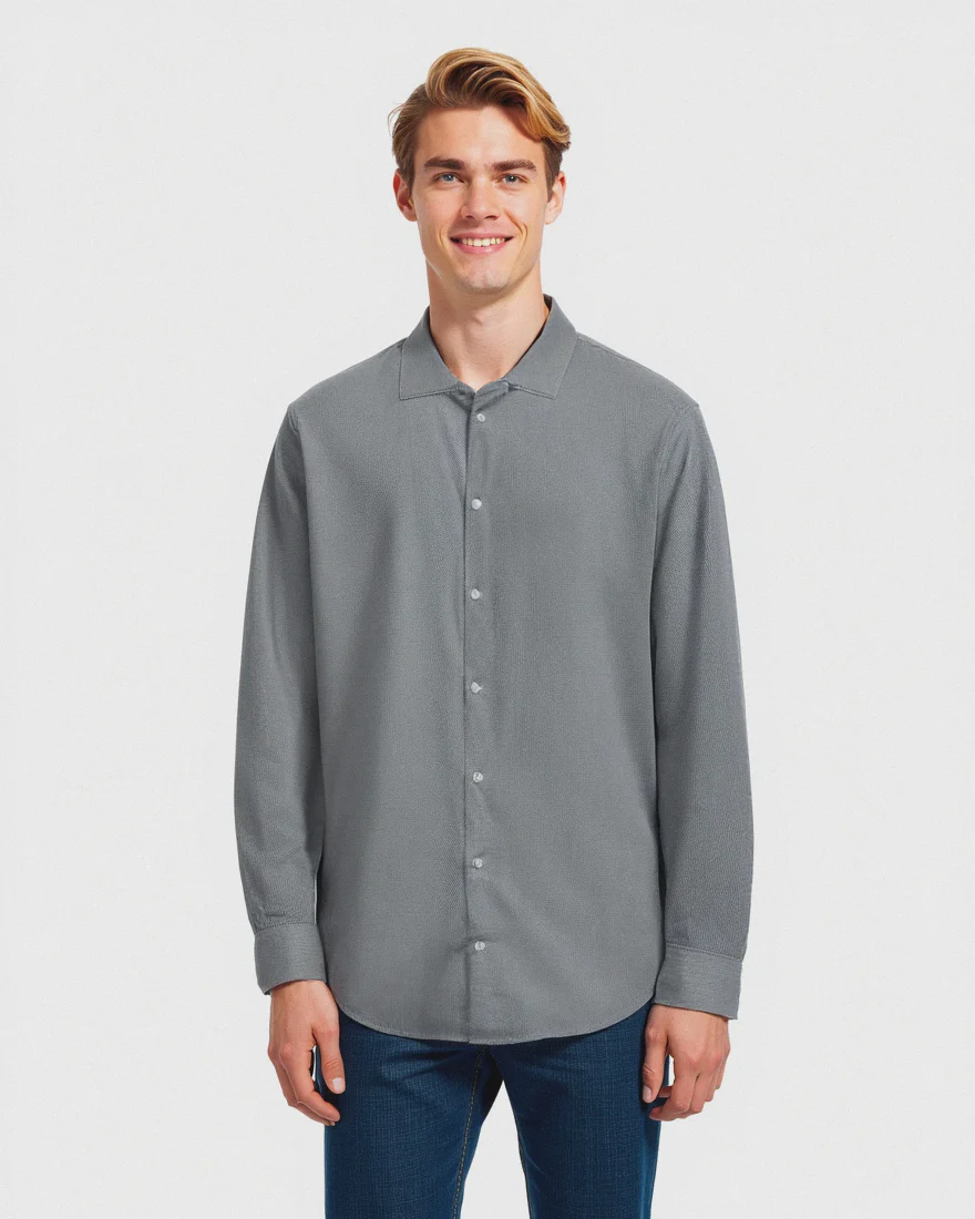 CAMICIA FORMAL REGULAR FIT - Grigio