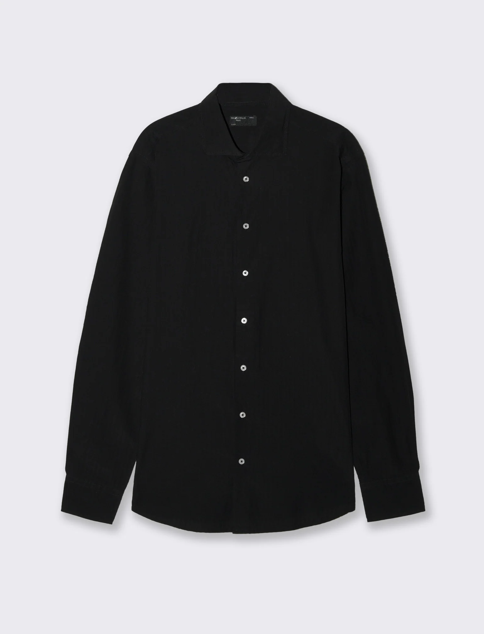 CAMICIA FORMAL STRUTTURATA REGULAR FIT - Nero