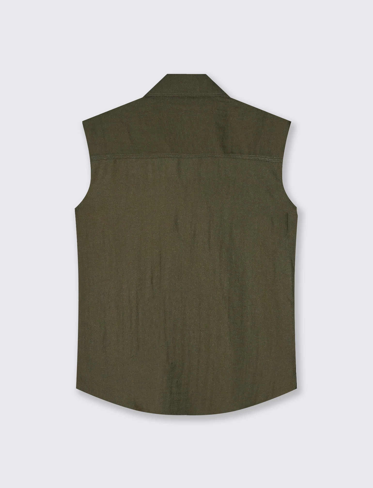 Camicia Giromanica con Tasche a Toppa - Kaky 1 - Image 2