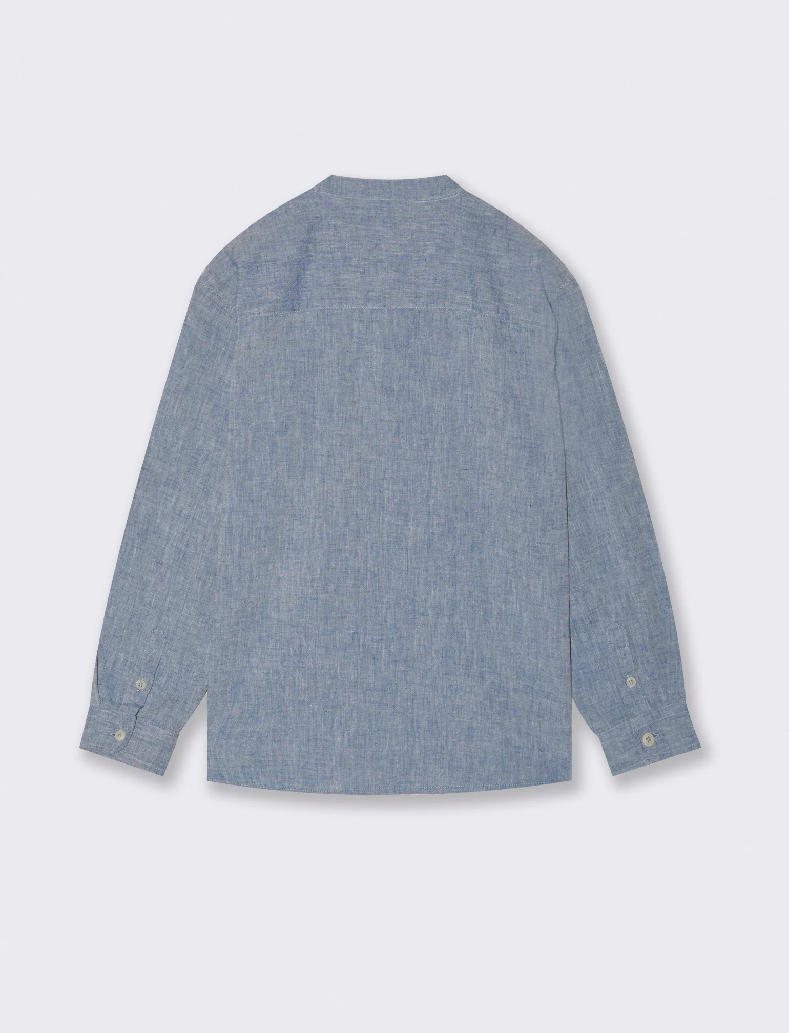 Camicia in chambray da bambino - Blu - Image 5