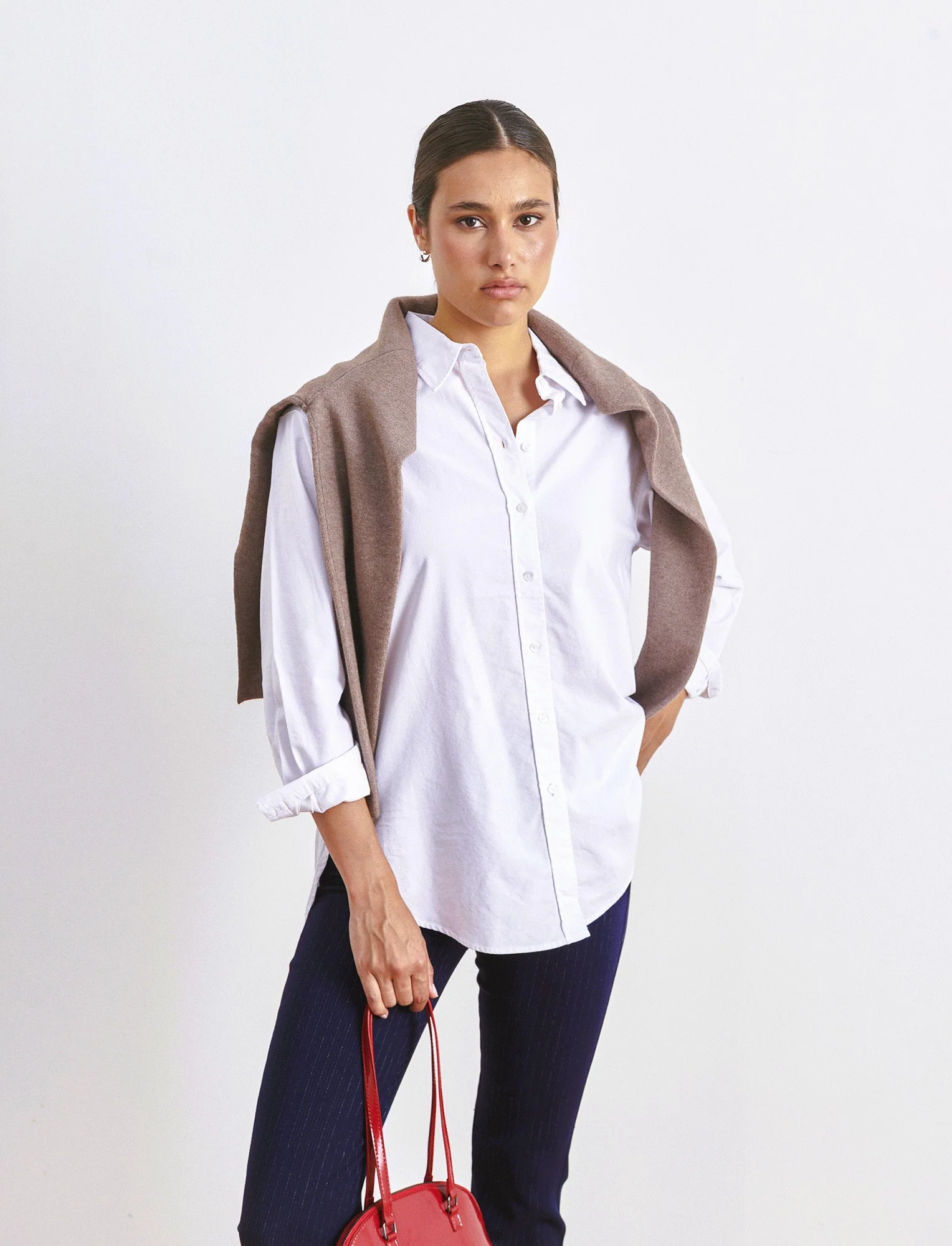 CAMICIA IN COTONE - Bianco - Image 3