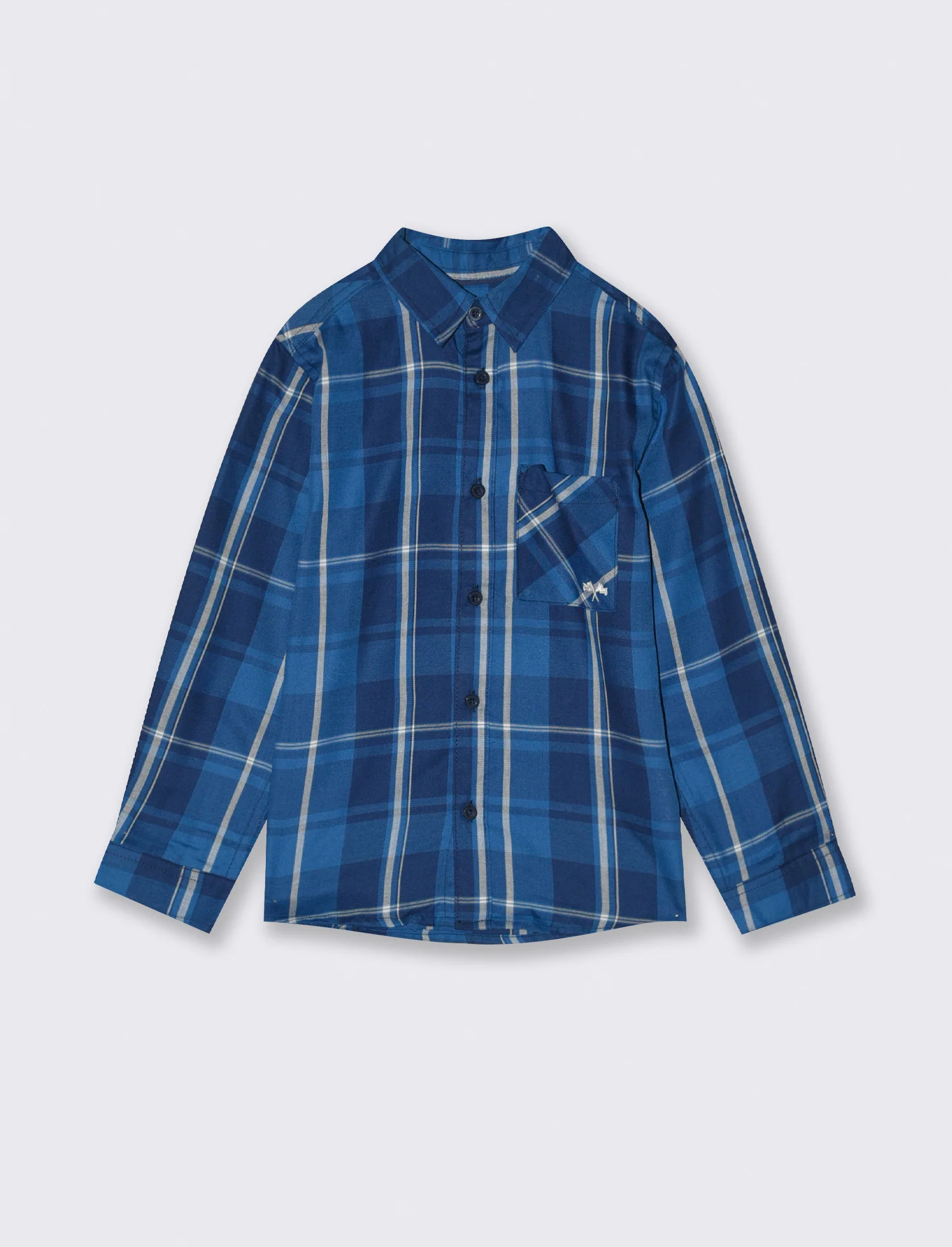CAMICIA IN COTONE - Blu
