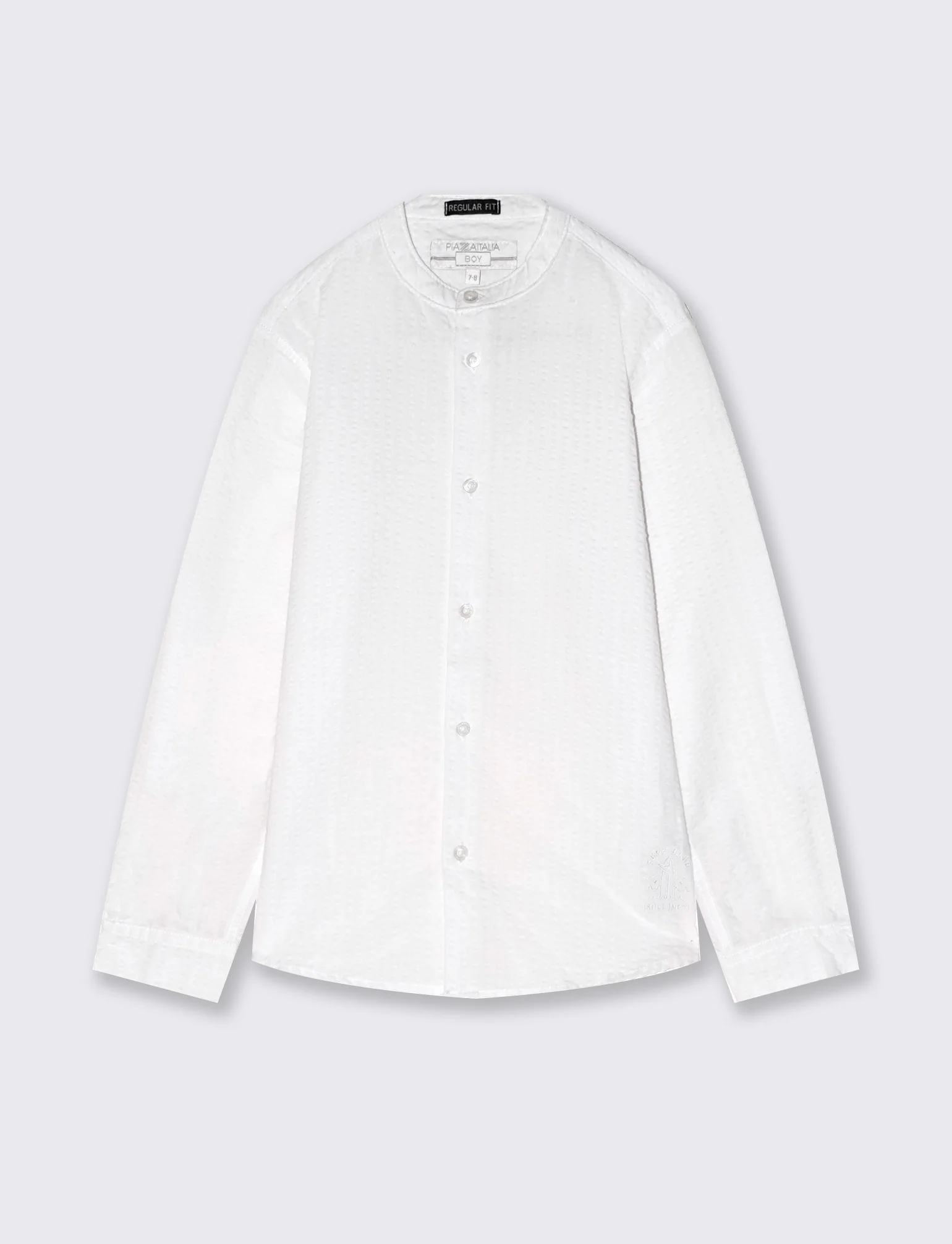 Camicia in cotone goffrato da bambino - Bianco sporco - Image 3