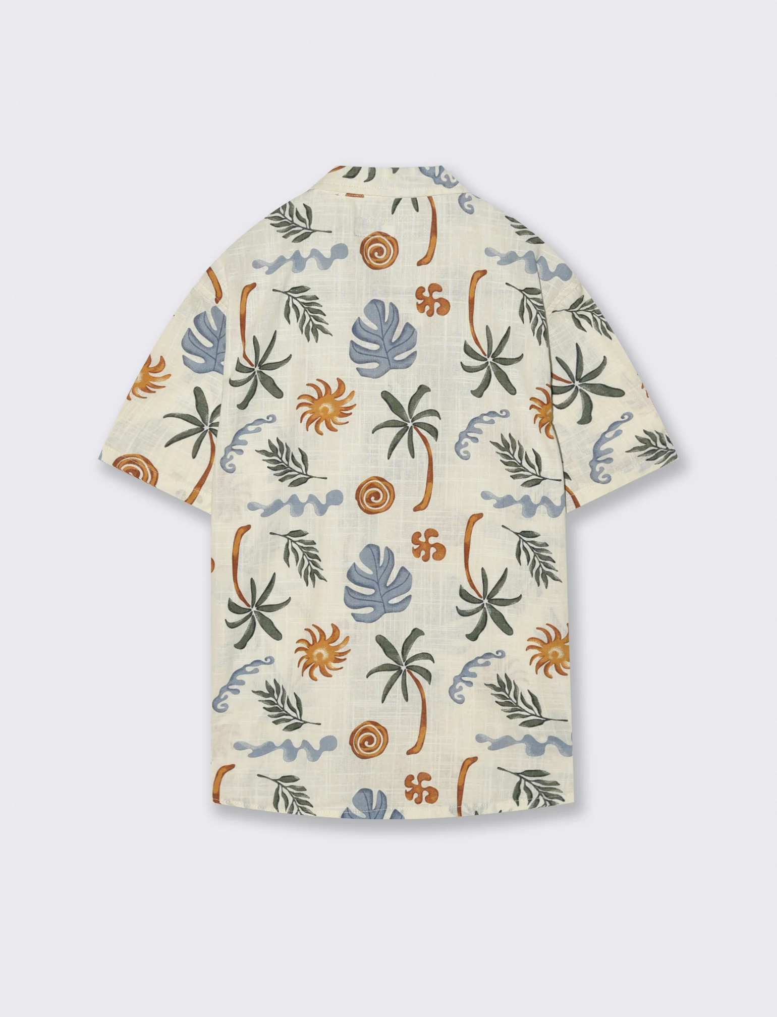 Camicia in cotone stampa fantasia mezza manica - Fantasia - Image 5