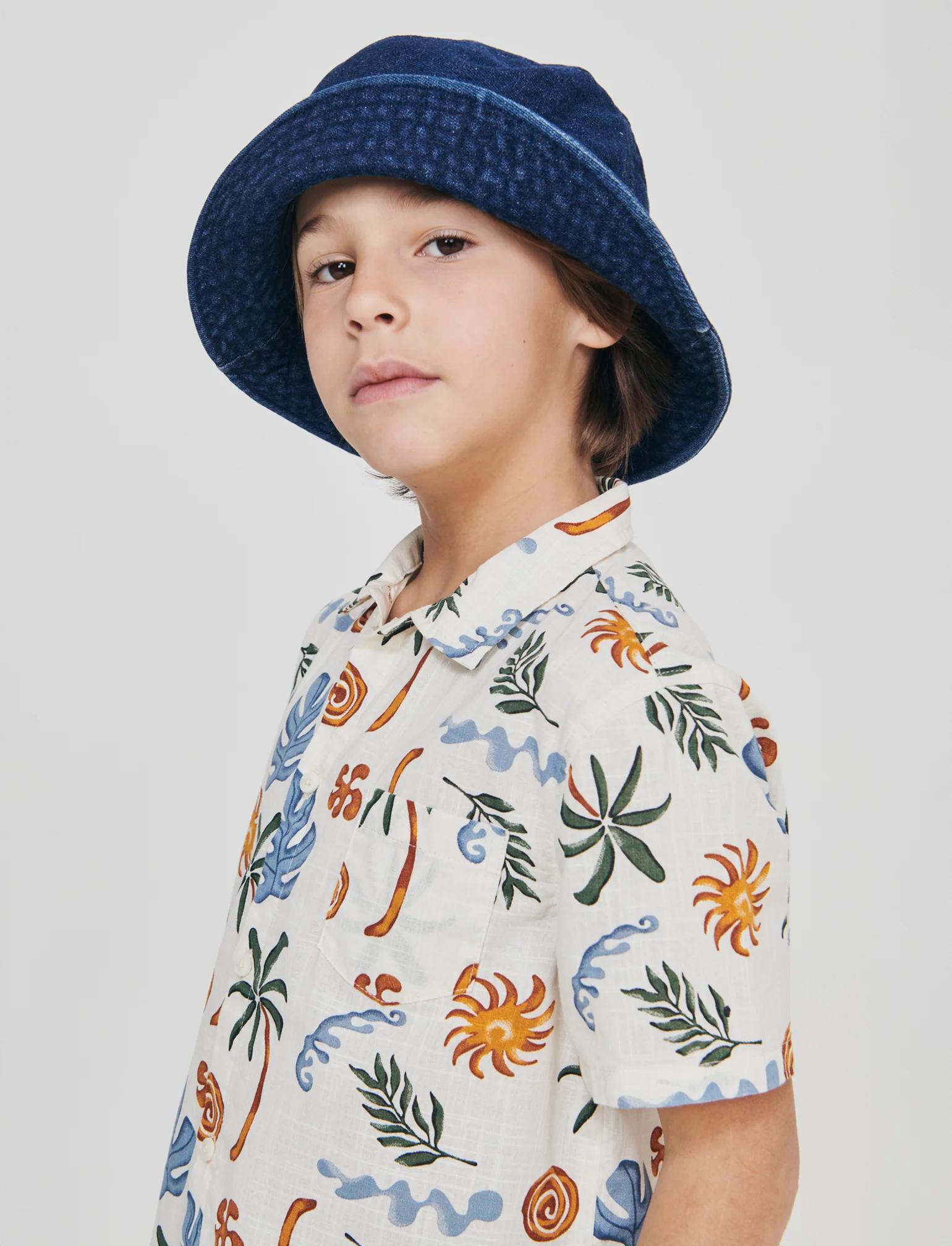 Camicia in cotone stampa fantasia mezza manica - Fantasia - Image 6
