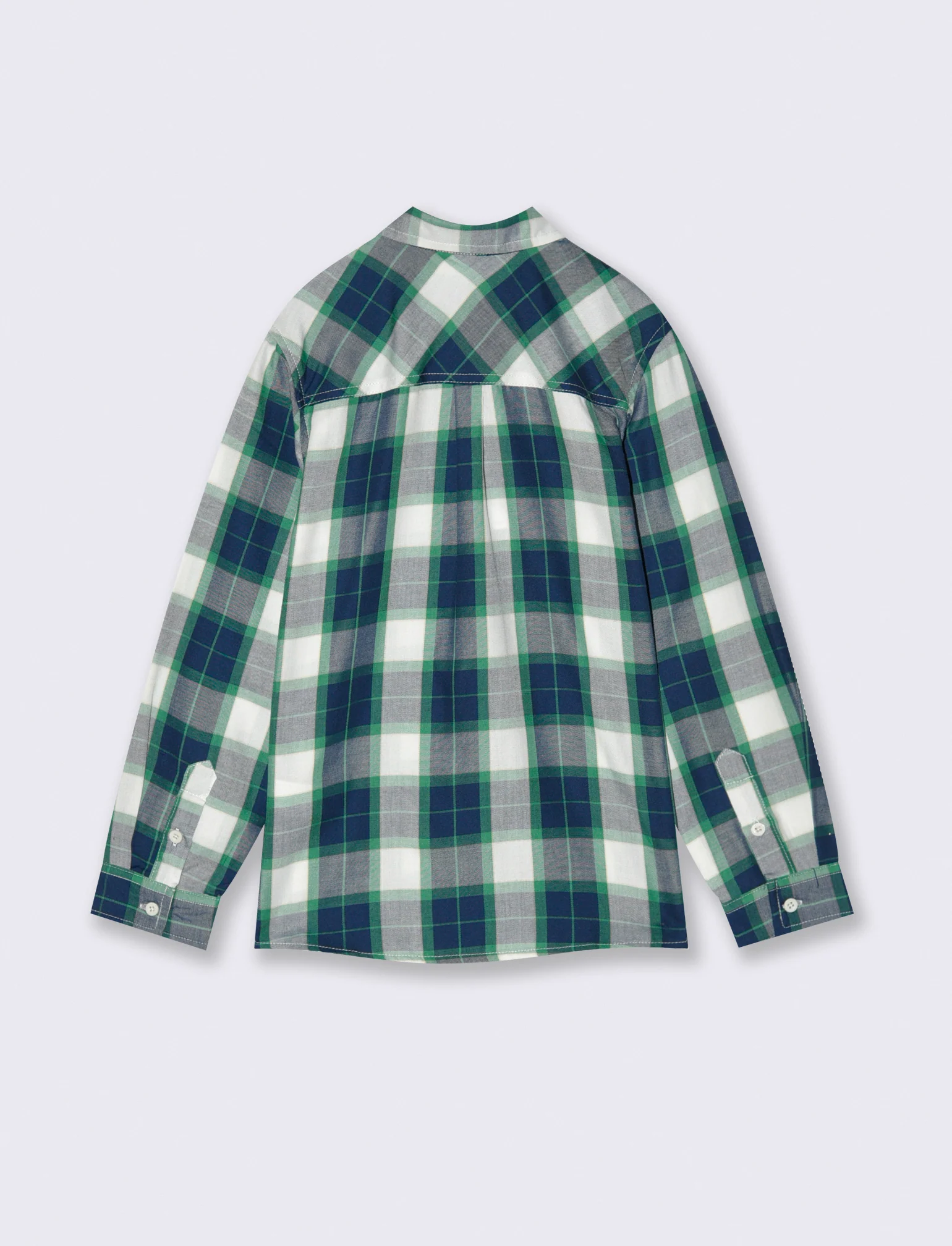 CAMICIA IN COTONE - Verde - Image 3