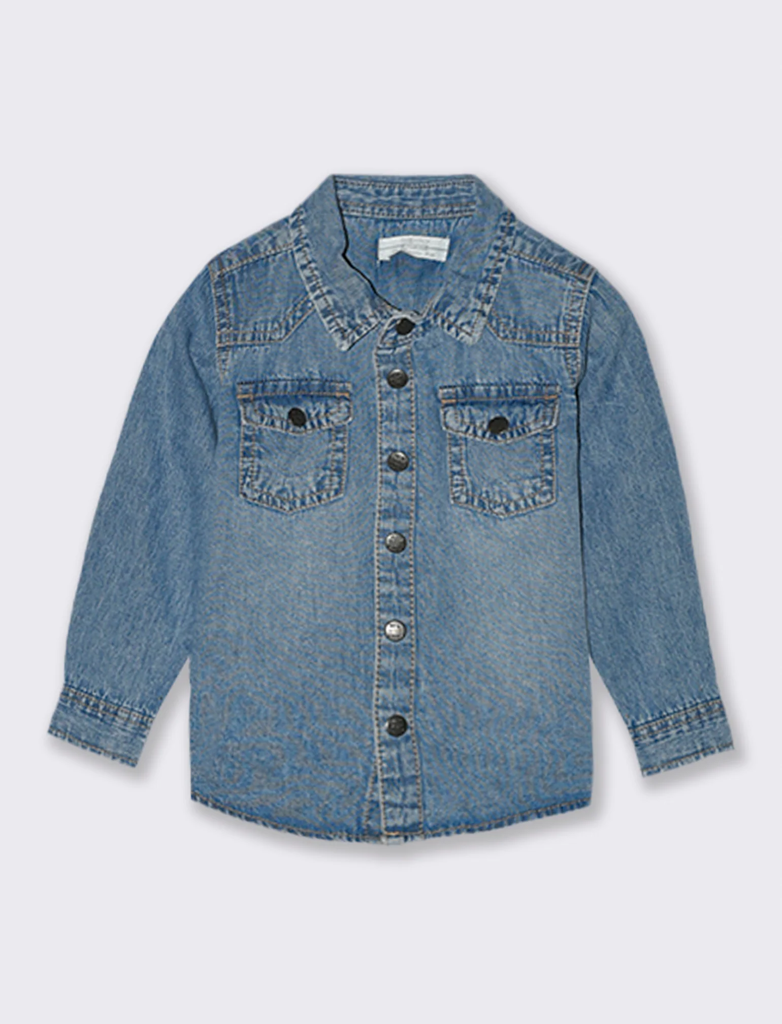 Camicia in denim con rotture - Denim - Image 2