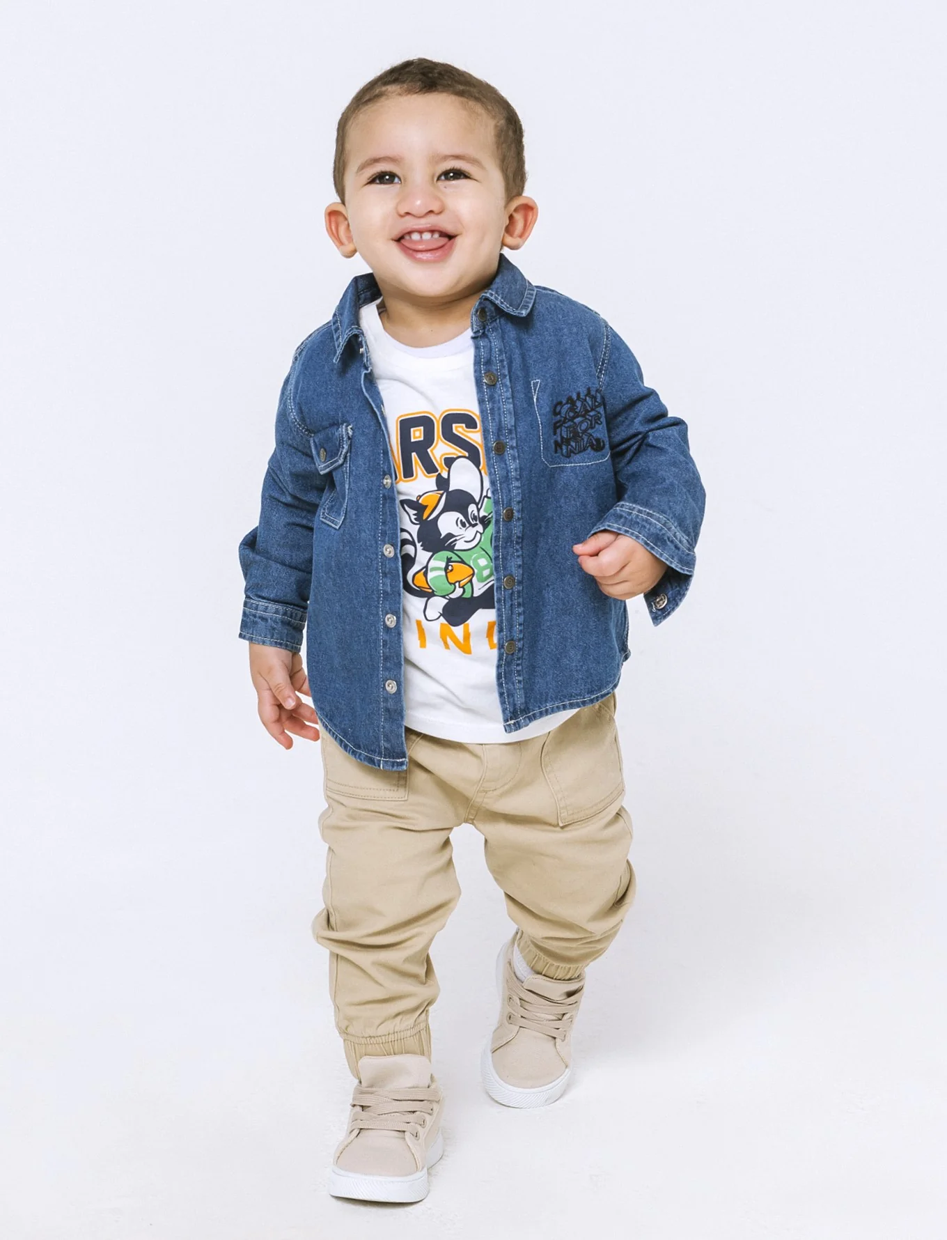 Camicia in denim da neonato - Denim - Image 2