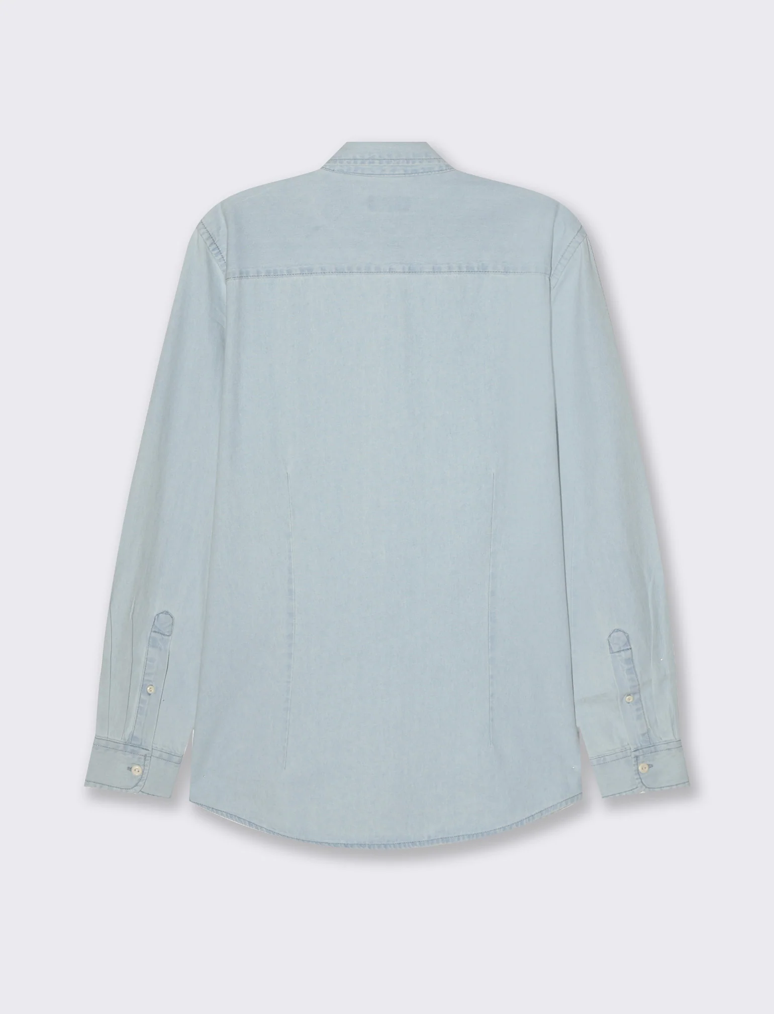 Camicia in denim da uomo - Denim chiaro - Image 2
