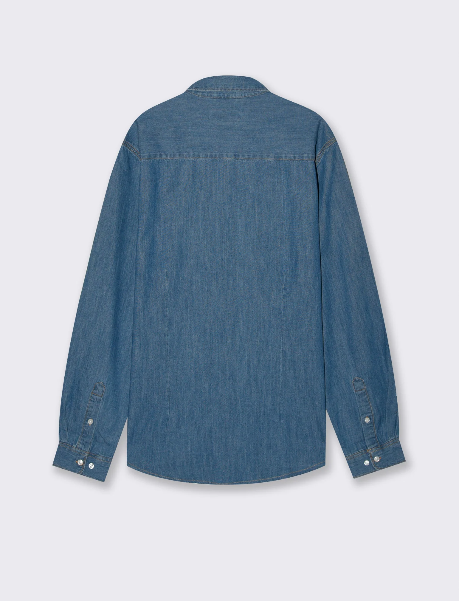 CAMICIA IN DENIM - Denim - Image 2