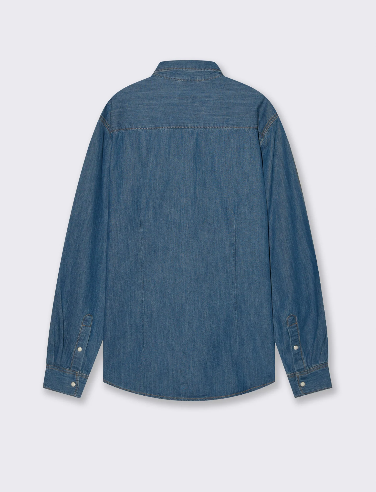 CAMICIA IN DENIM - Denim - Image 2